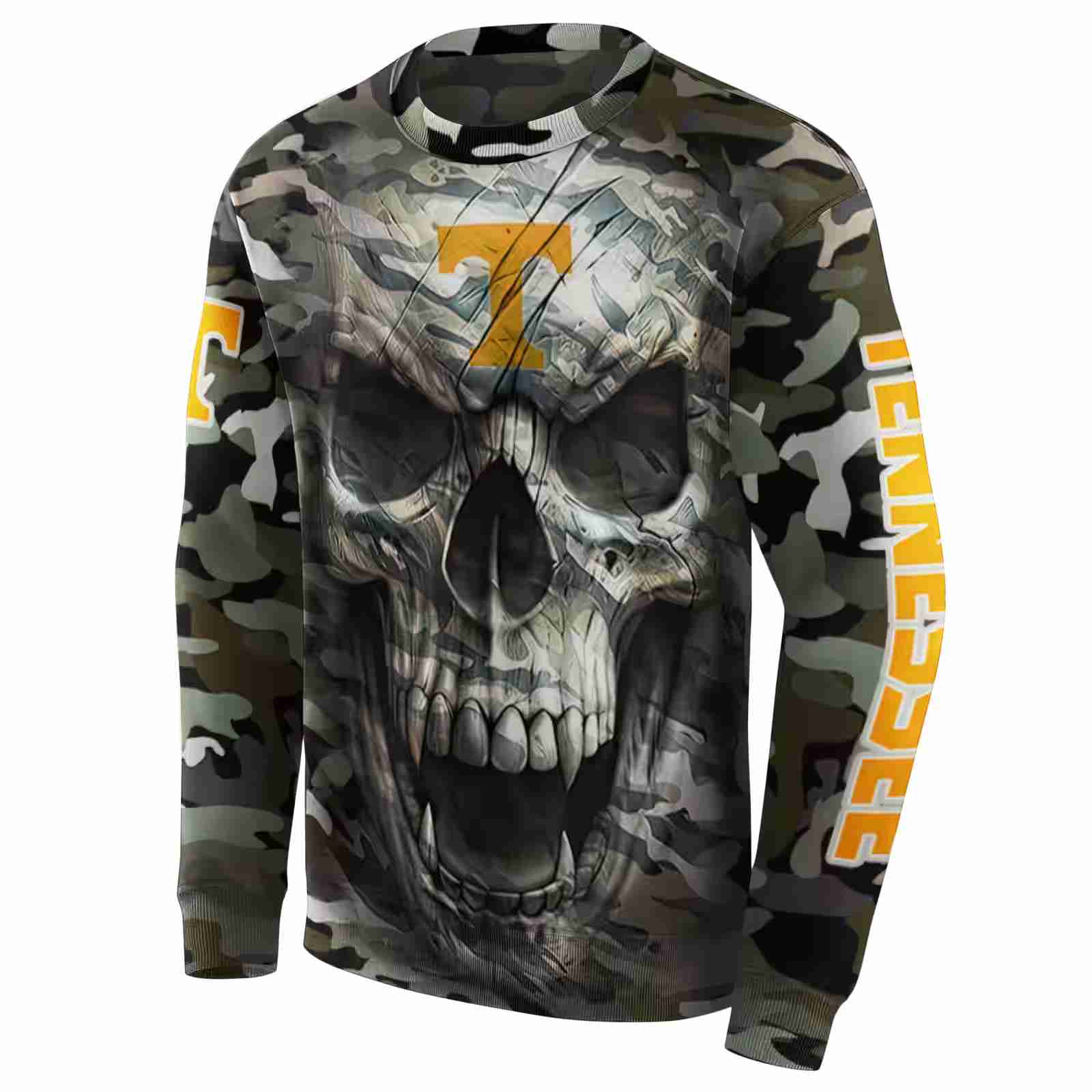 customized tennessee volunteers camo skull hoodie new arrival