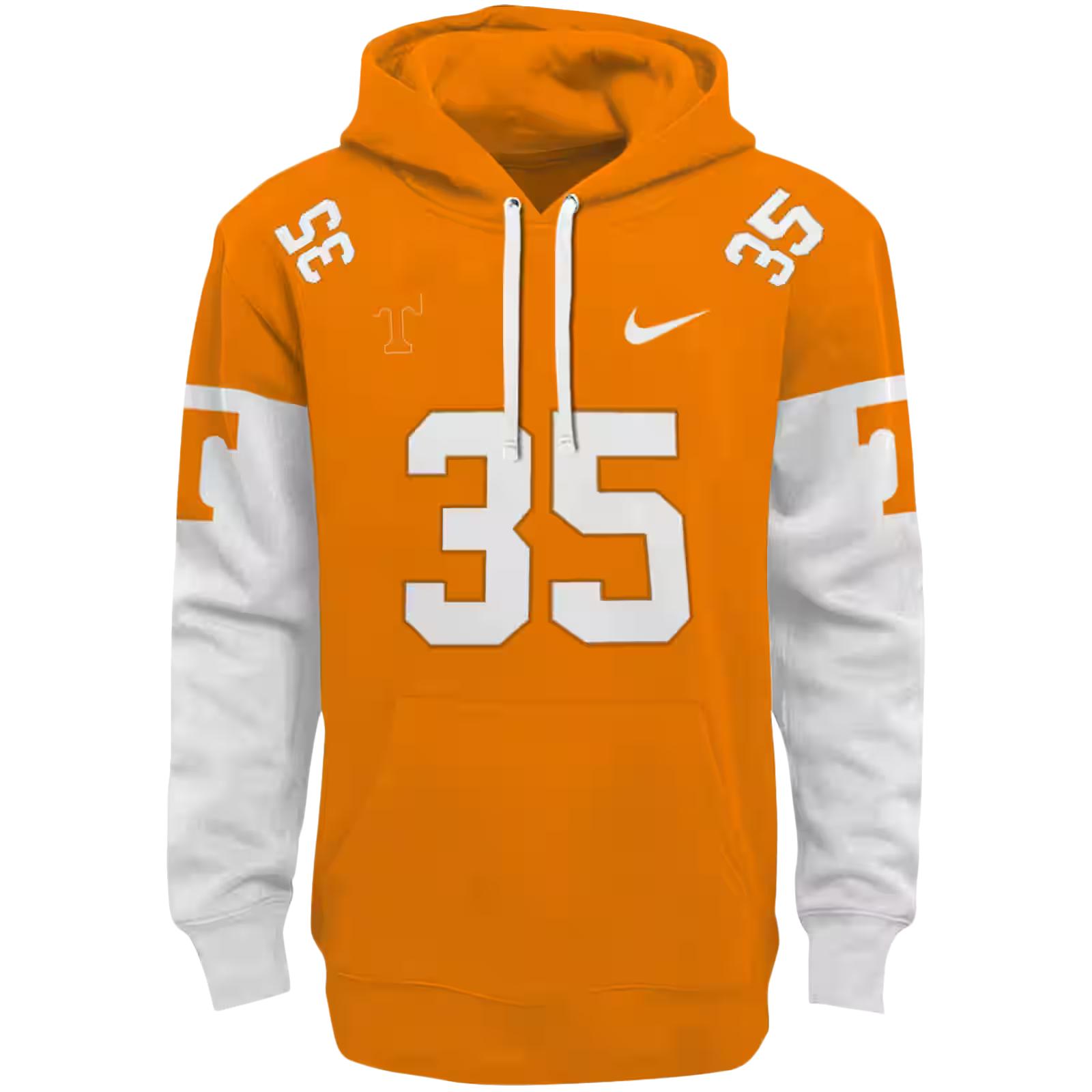 Customized Tennessee Volunteers Minimal Design Orange Hoodie