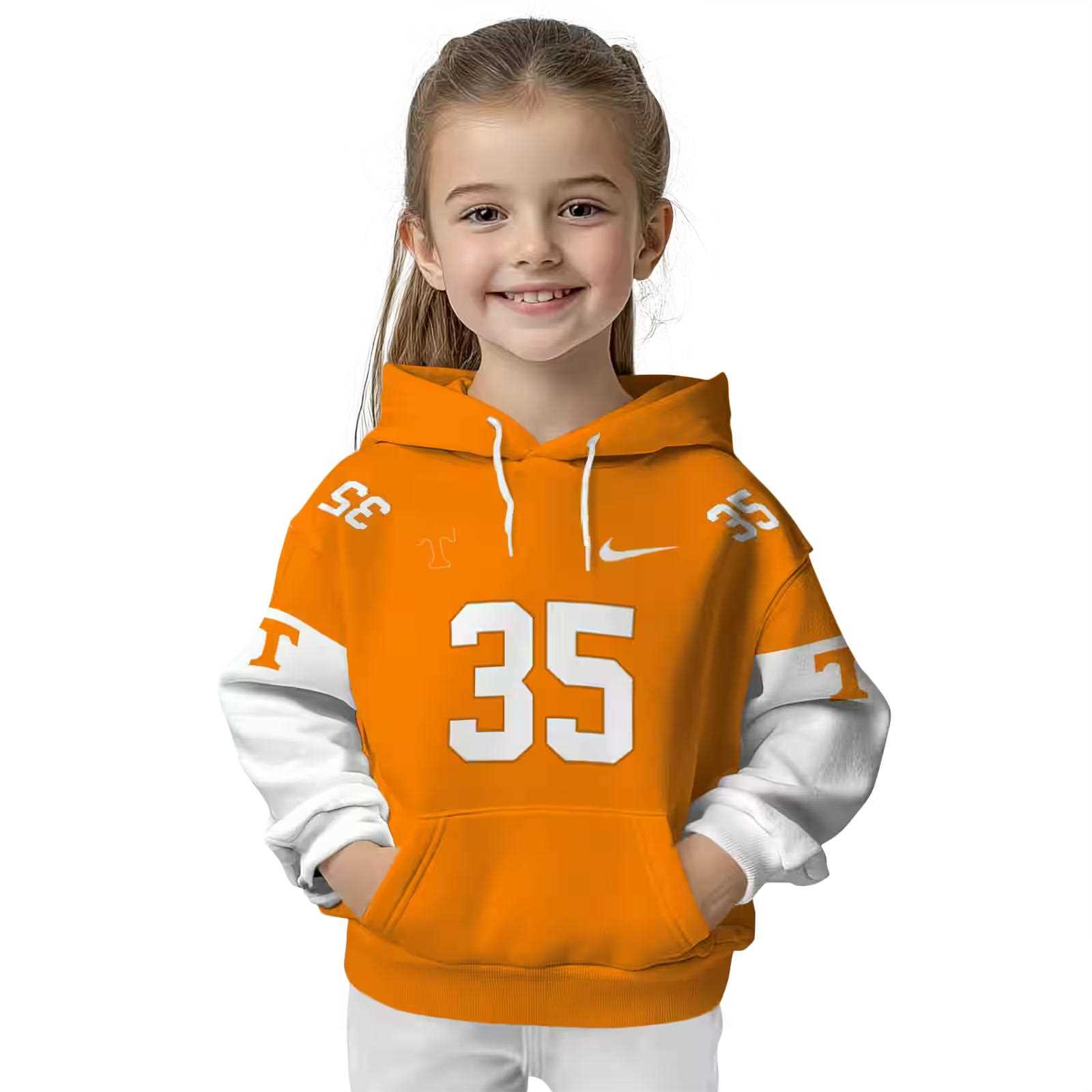 customized tennessee volunteers minimal design orange hoodie top rated