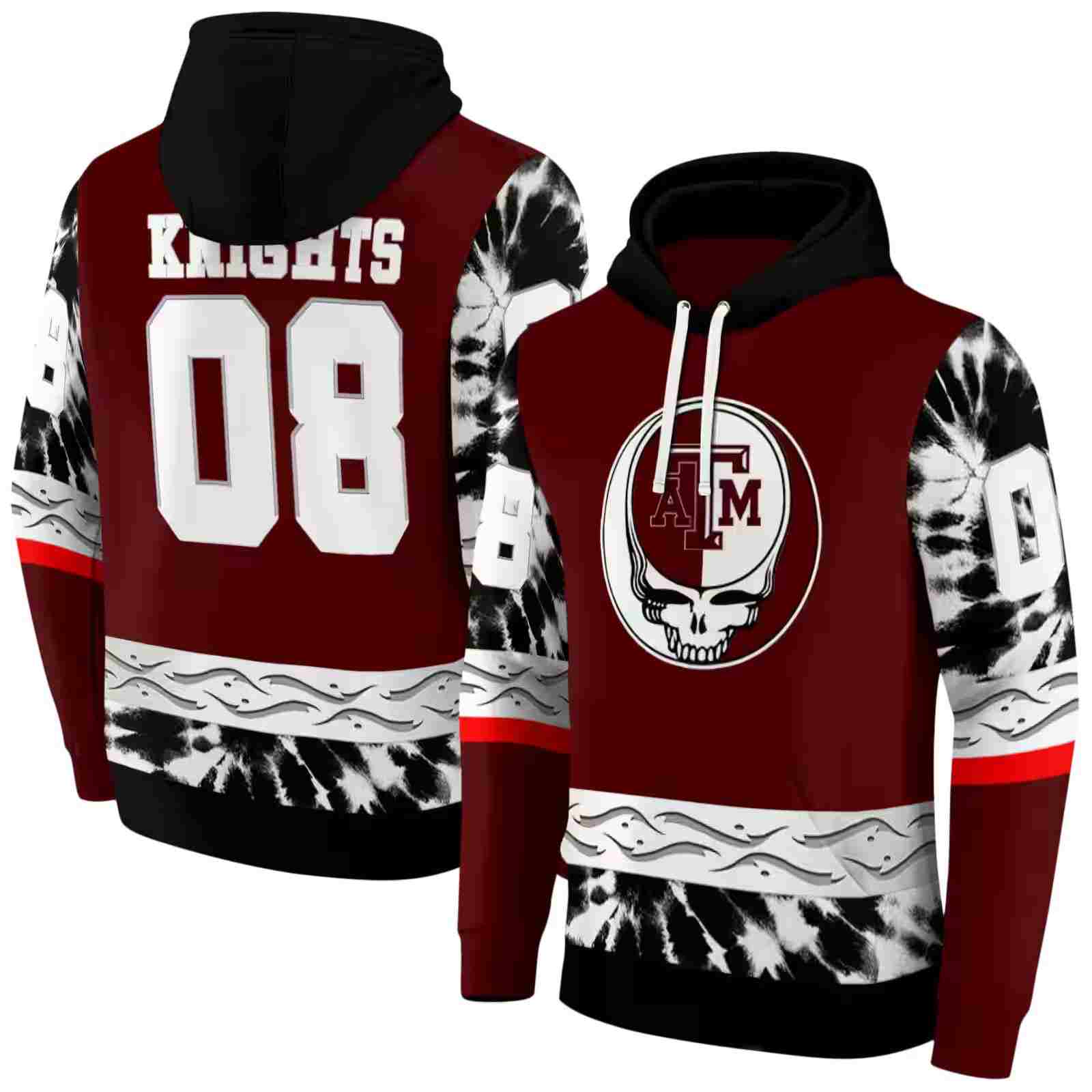 customized texas am aggies grateful vibes maroon hoodie fashion forward