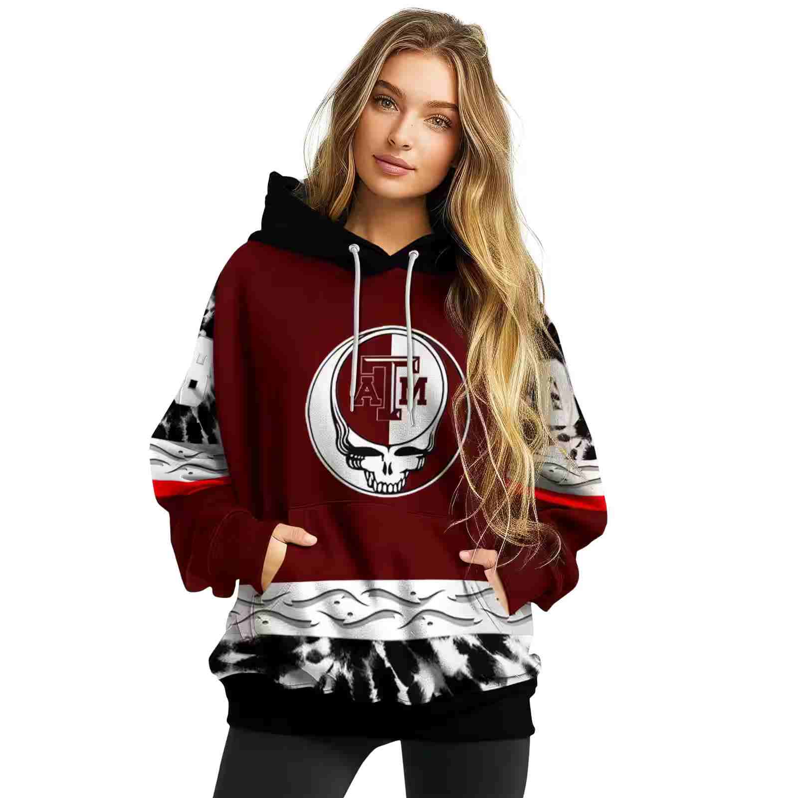 customized texas am aggies grateful vibes maroon hoodie high quality