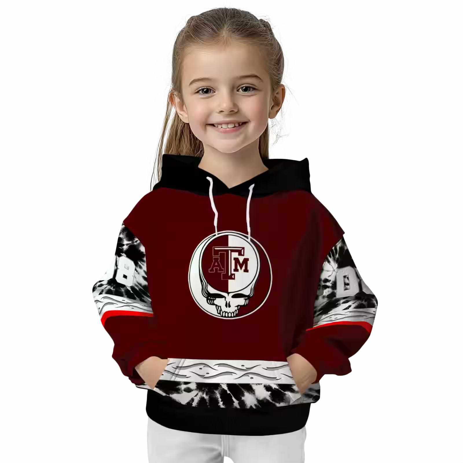 customized texas am aggies grateful vibes maroon hoodie top rated