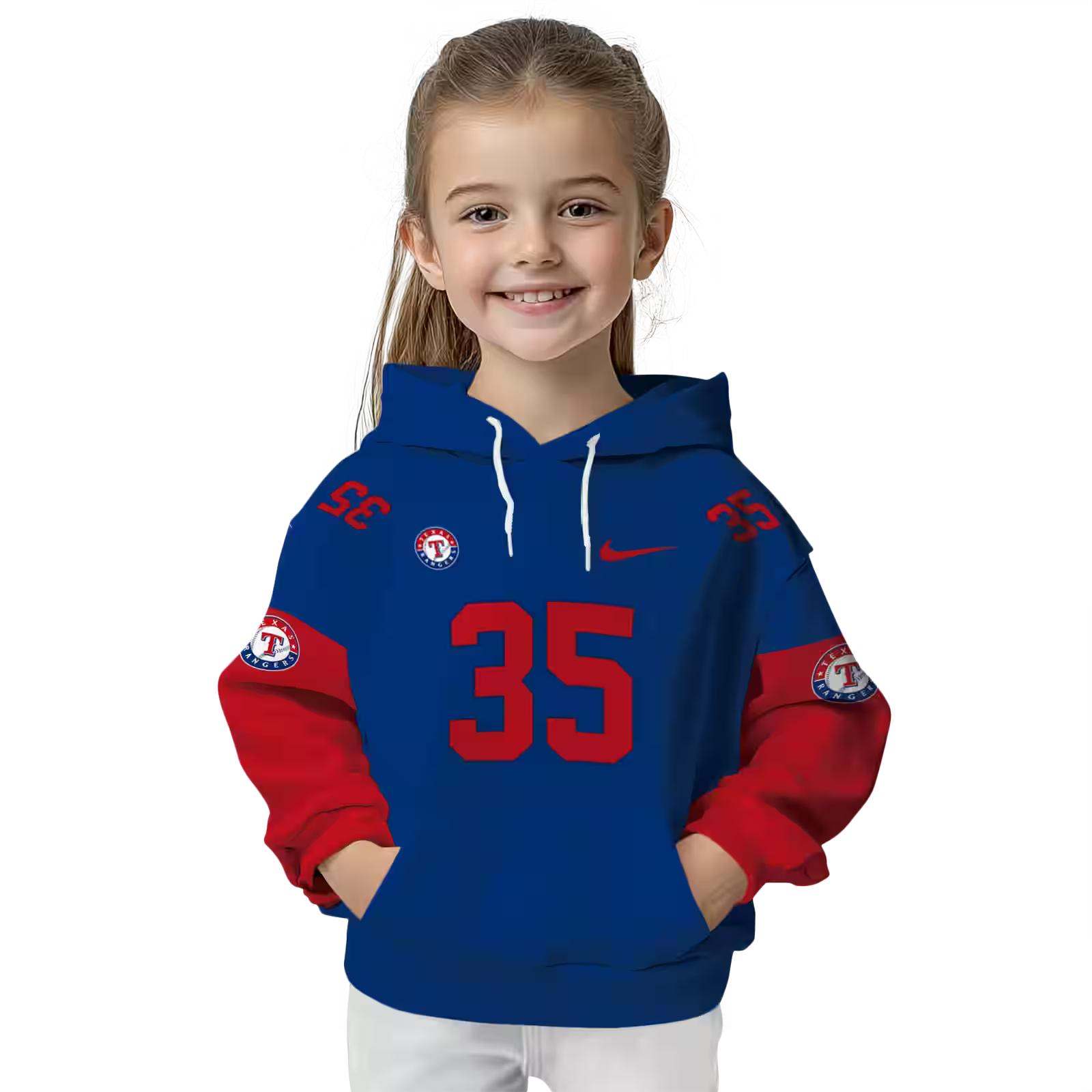 customized texas rangers minimal design blue hoodie top rated