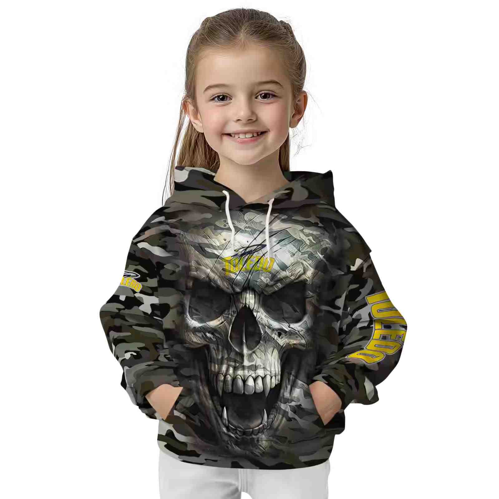 customized toledo rockets camo skull hoodie top rated