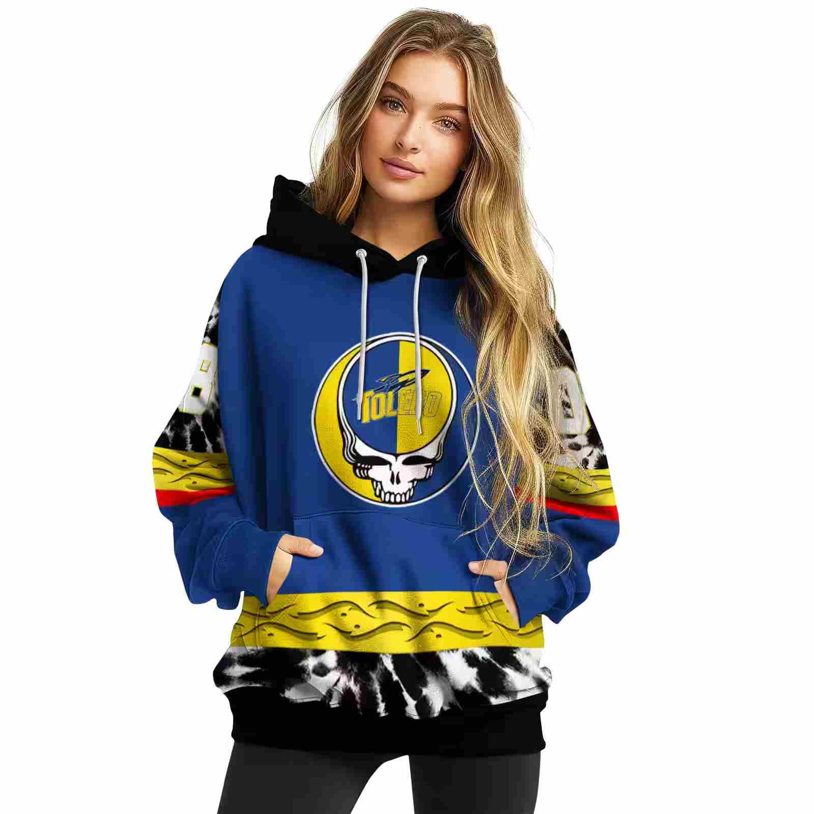 customized toledo rockets grateful vibes blue hoodie high quality