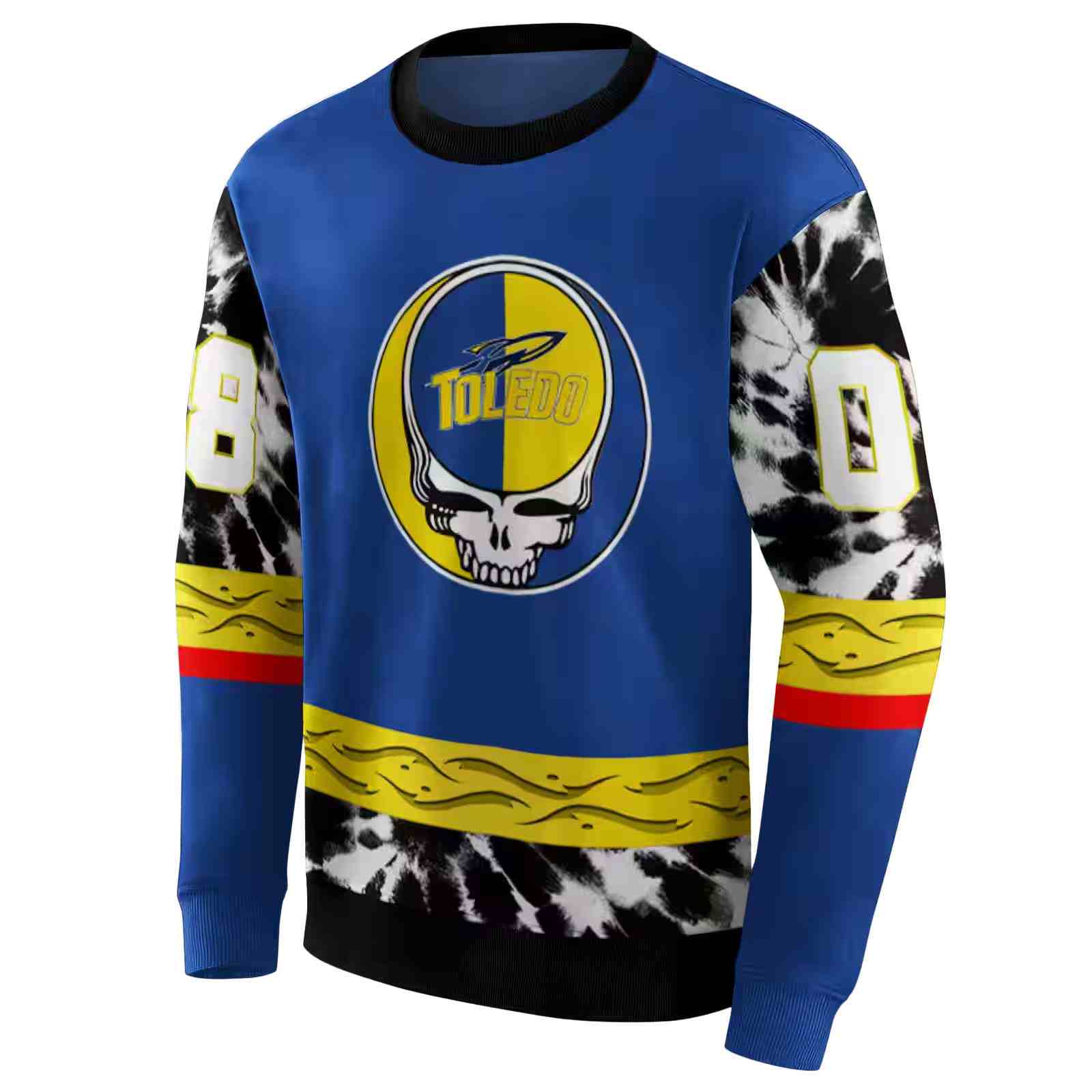 customized toledo rockets grateful vibes blue hoodie new arrival