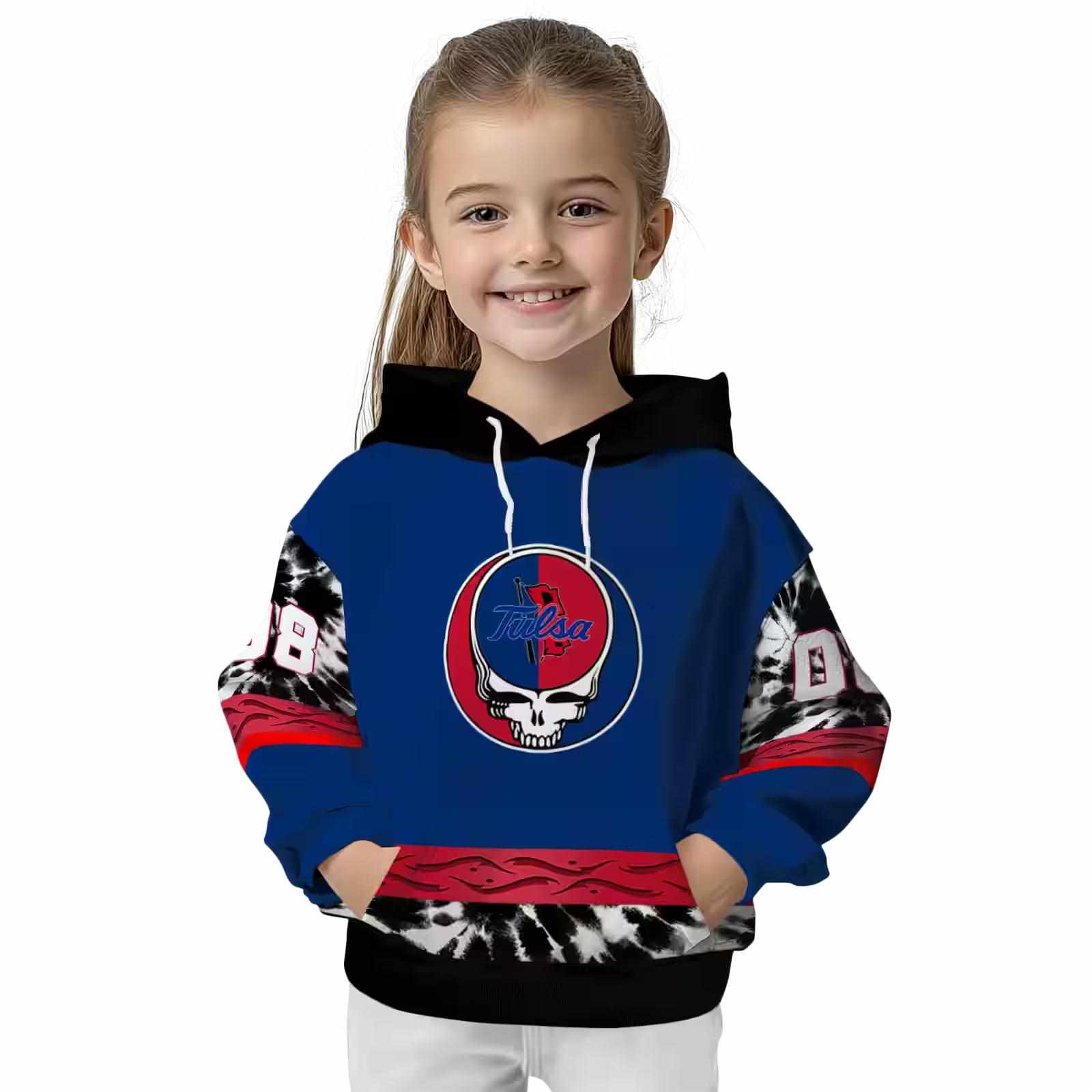 customized tulsa golden hurricane grateful vibes blue hoodie top rated