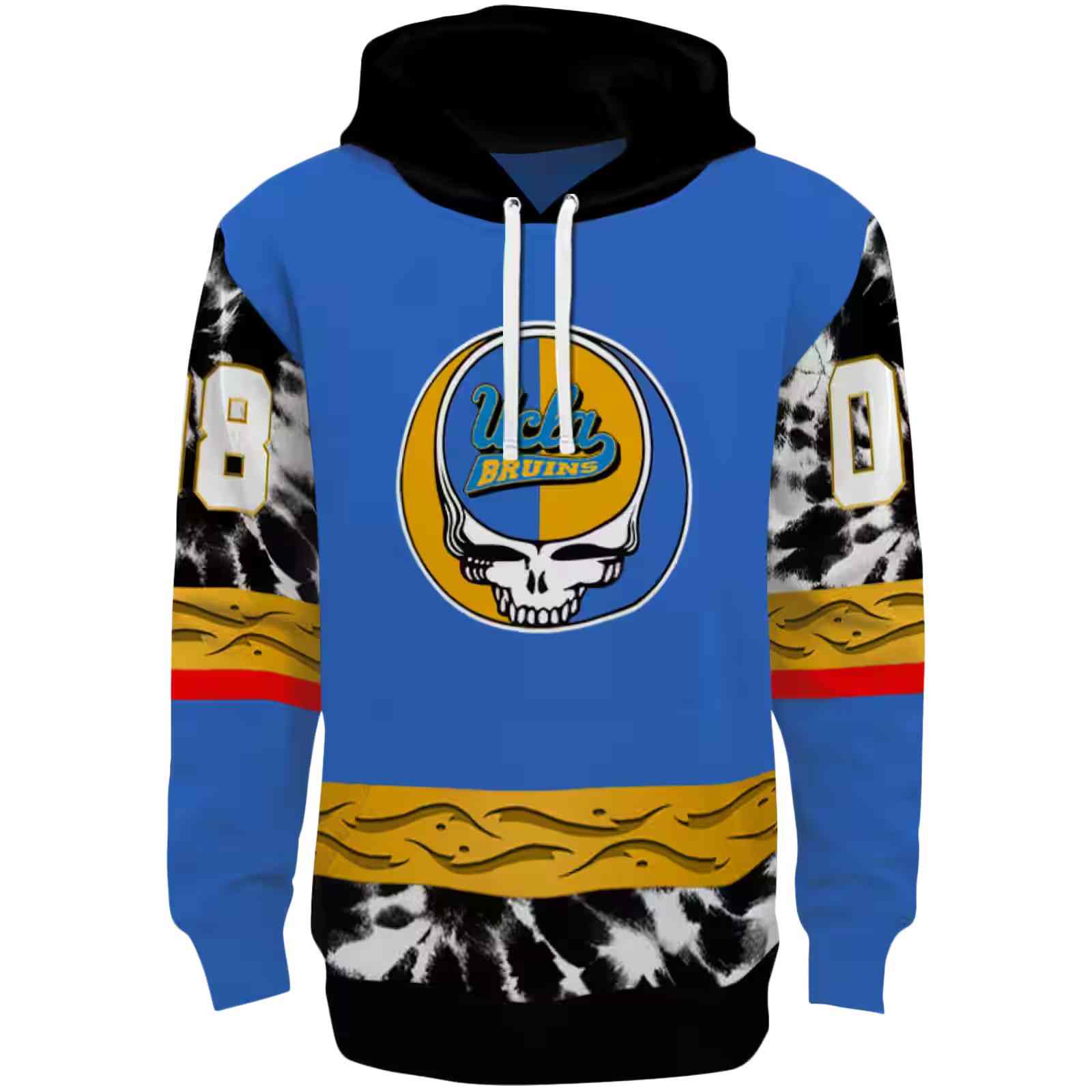 Customized UCLA Bruins Grateful Vibes Blue Hoodie