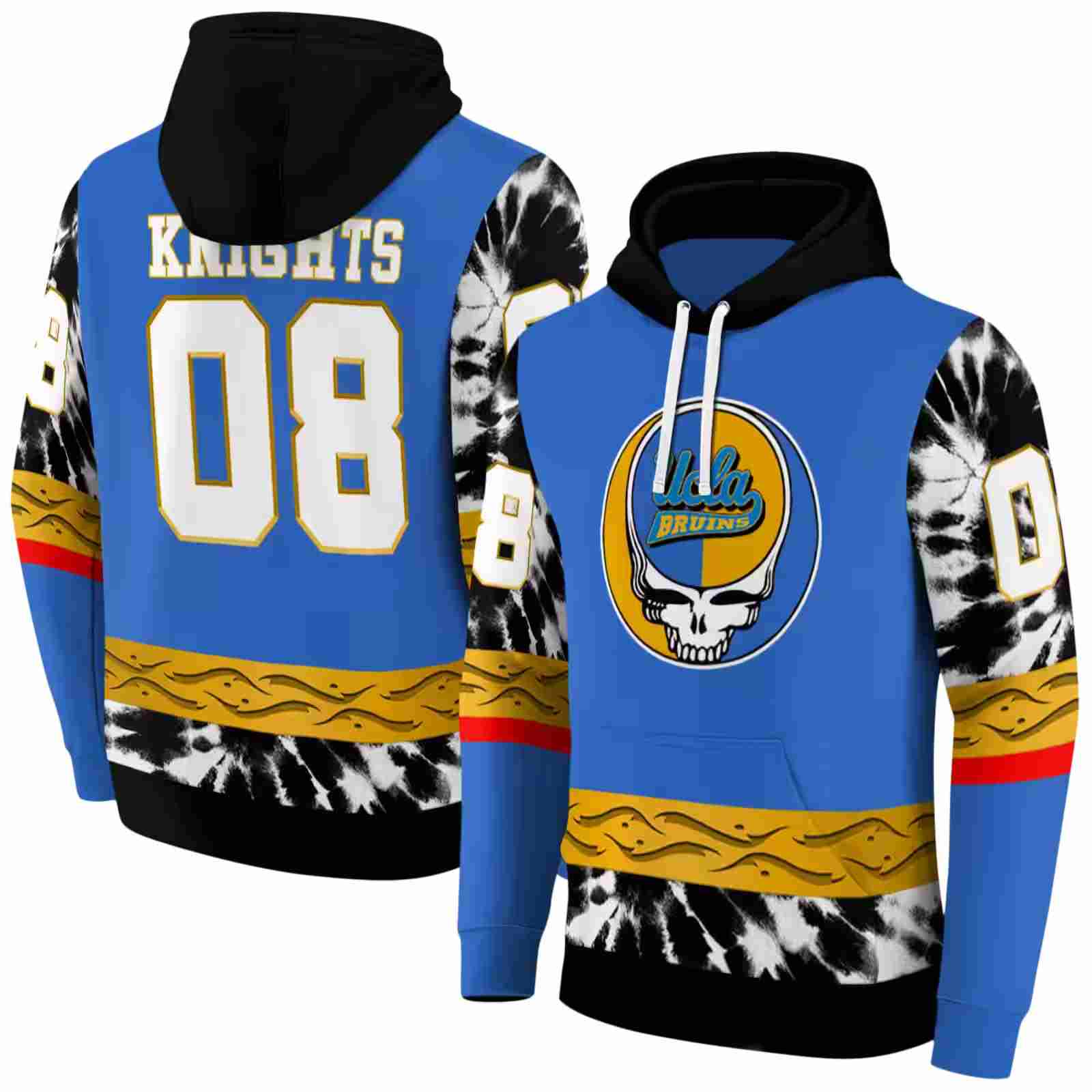 customized ucla bruins grateful vibes blue hoodie fashion forward