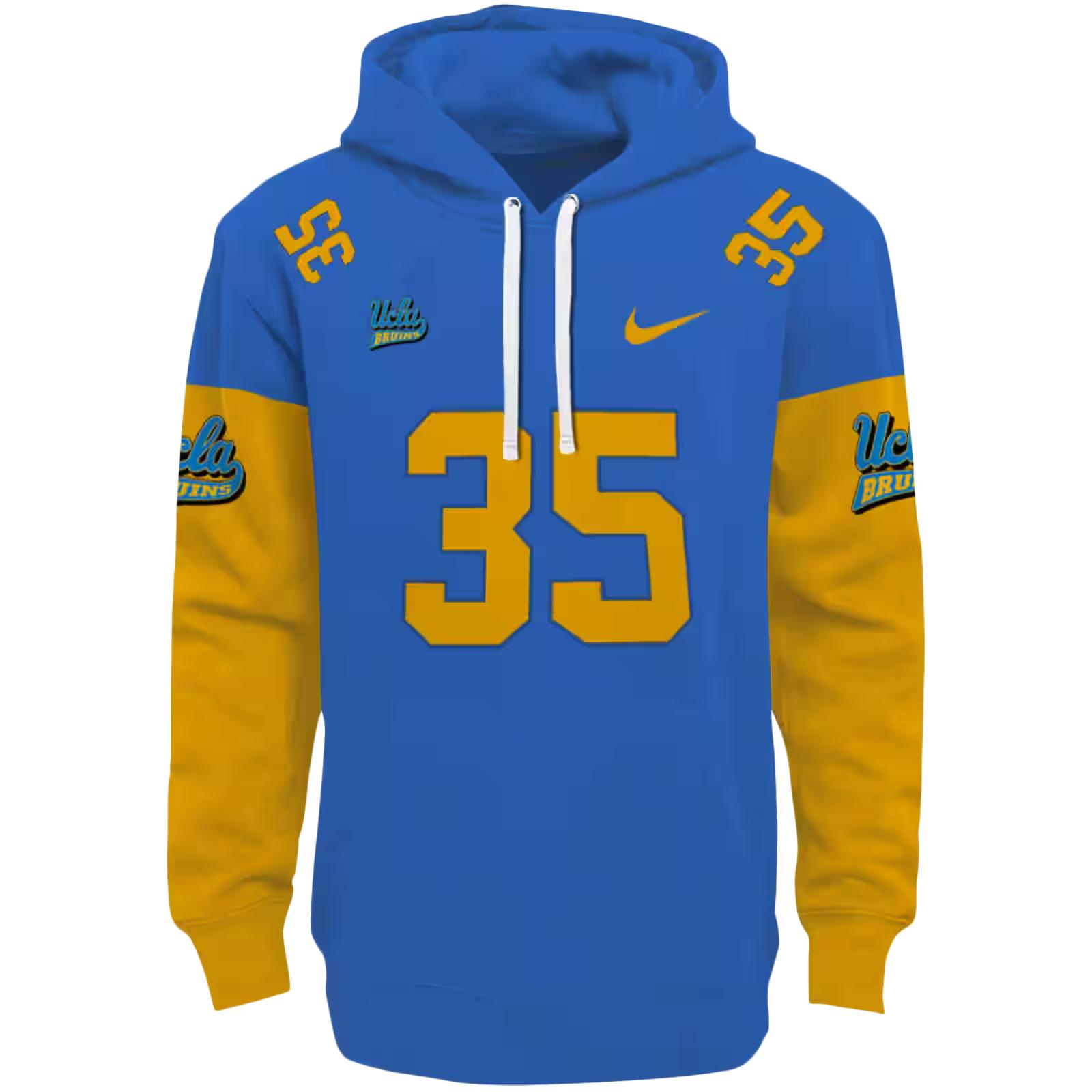Customized UCLA Bruins Minimal Design Blue Hoodie