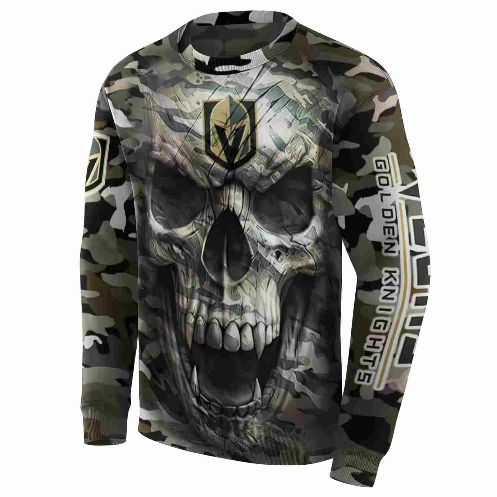 customized vegas golden knights camo skull hoodie new arrival