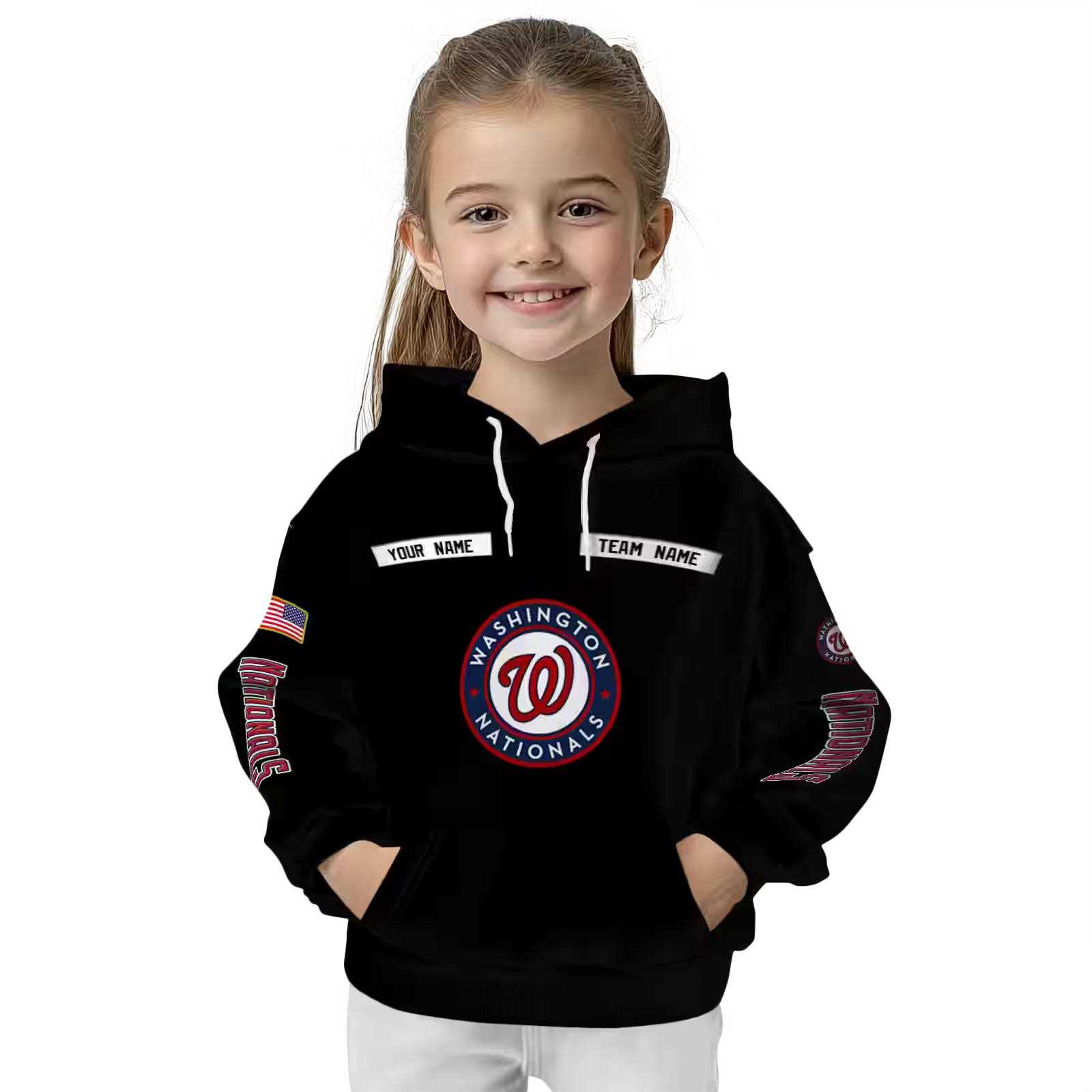 customized washington nationals punisher skull black hoodie top rated