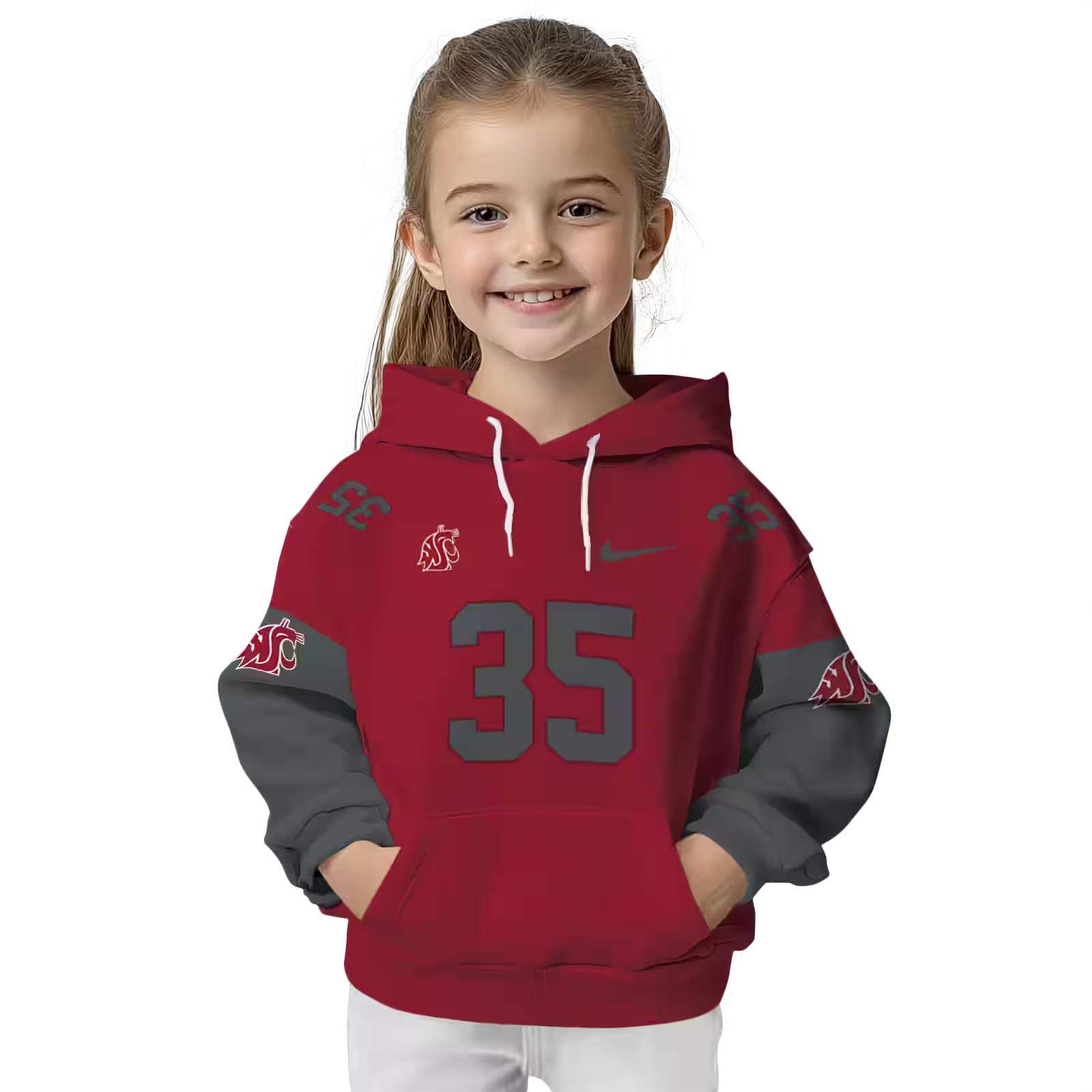 customized washington state cougars minimal design crimson hoodie top rated