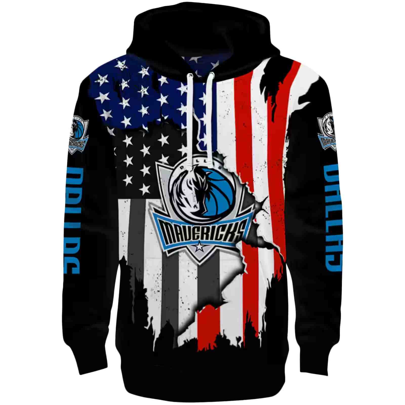 Dallas Mavericks American Pride Black Hoodie