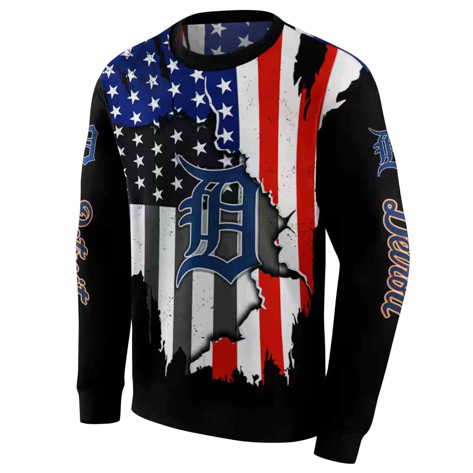 detroit tigers american pride black hoodie new arrival