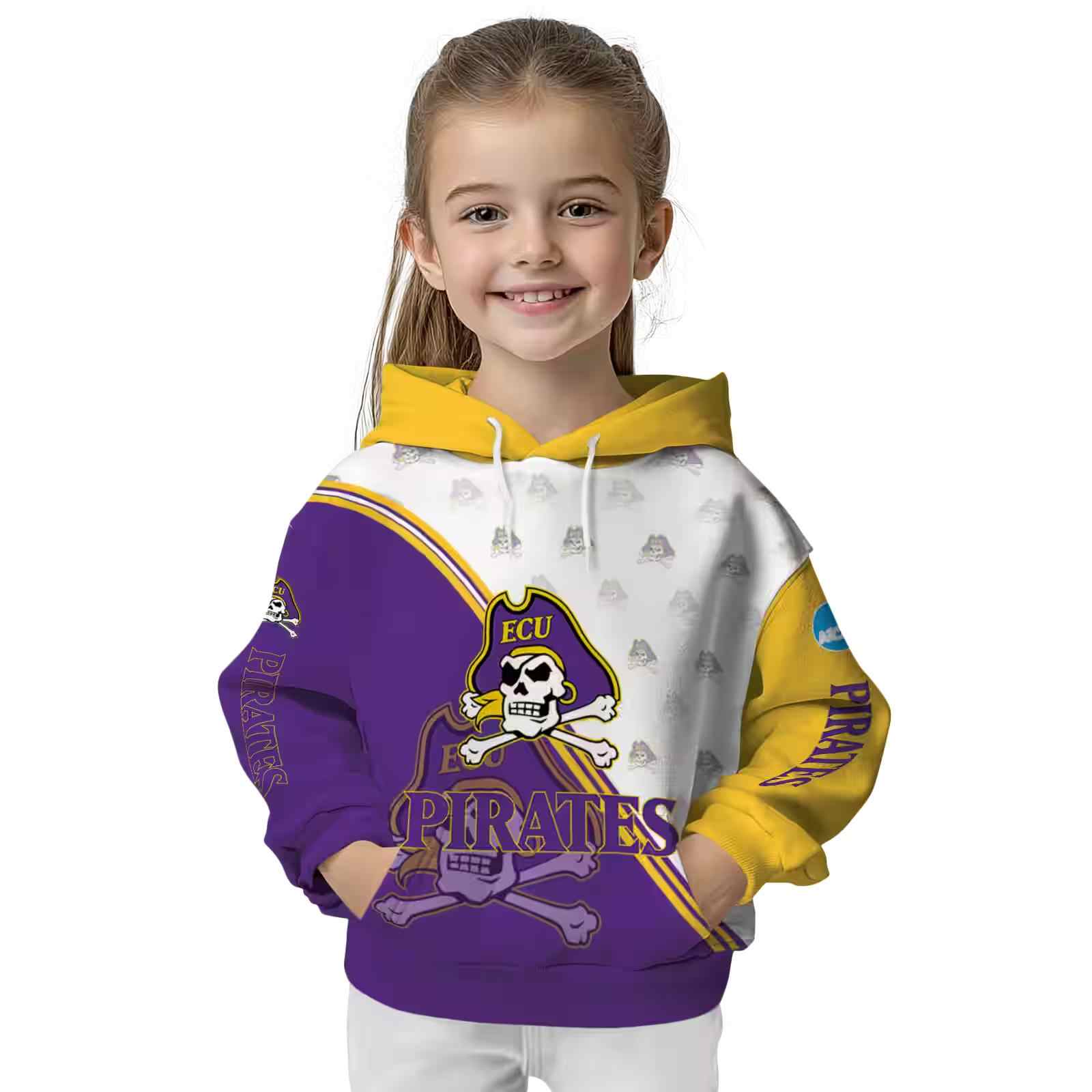 east carolina pirates diagonal stripe purple white hoodie top rated