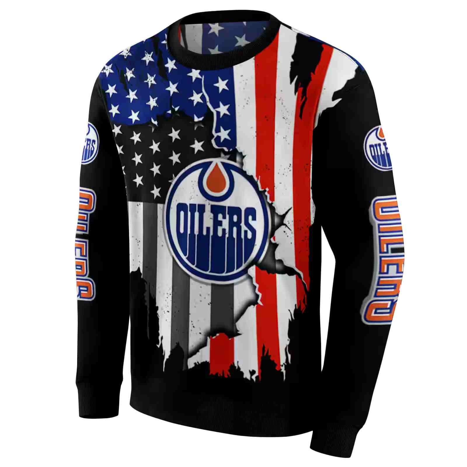 edmonton oilers american pride black hoodie new arrival