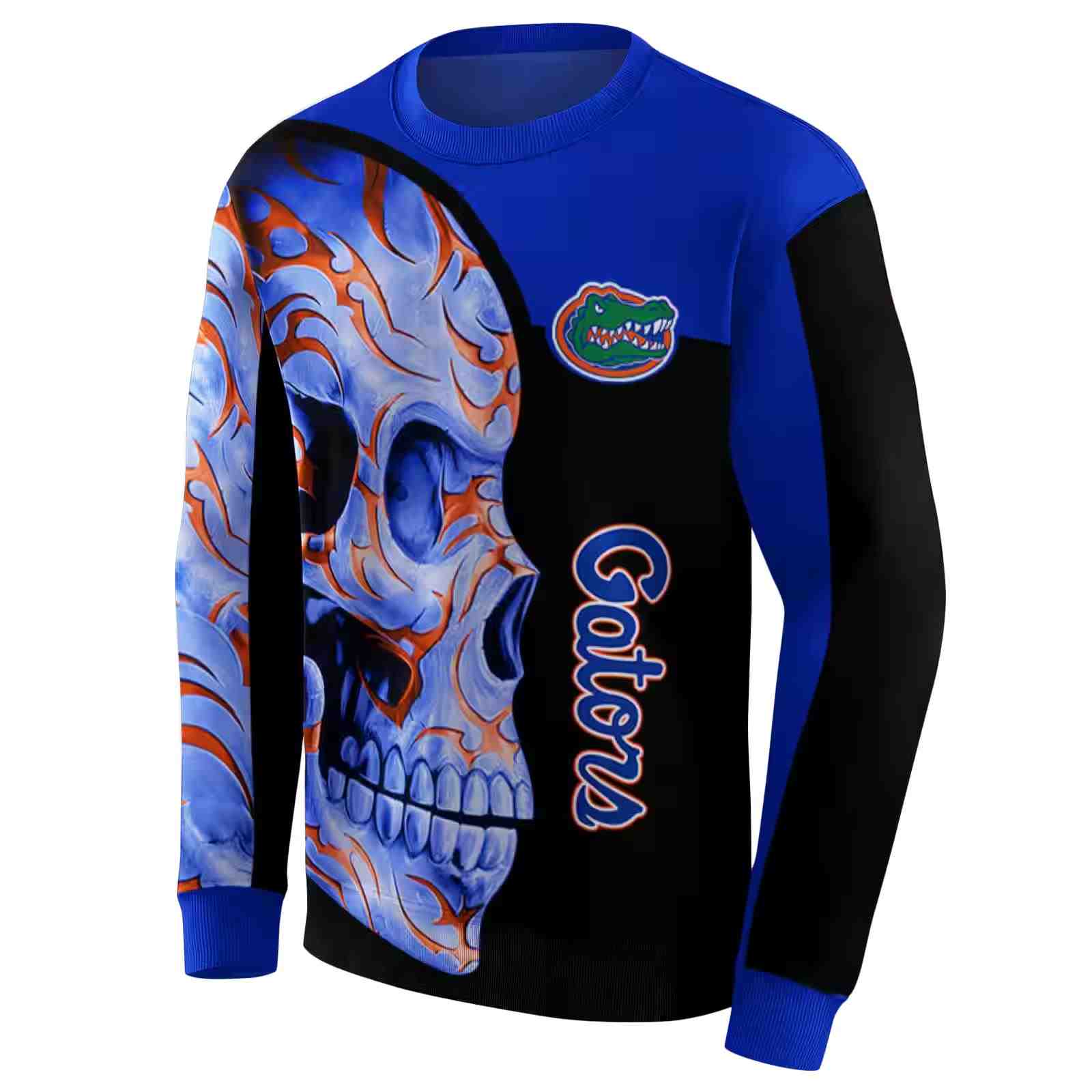 florida gators skull motif blue black hoodie new arrival