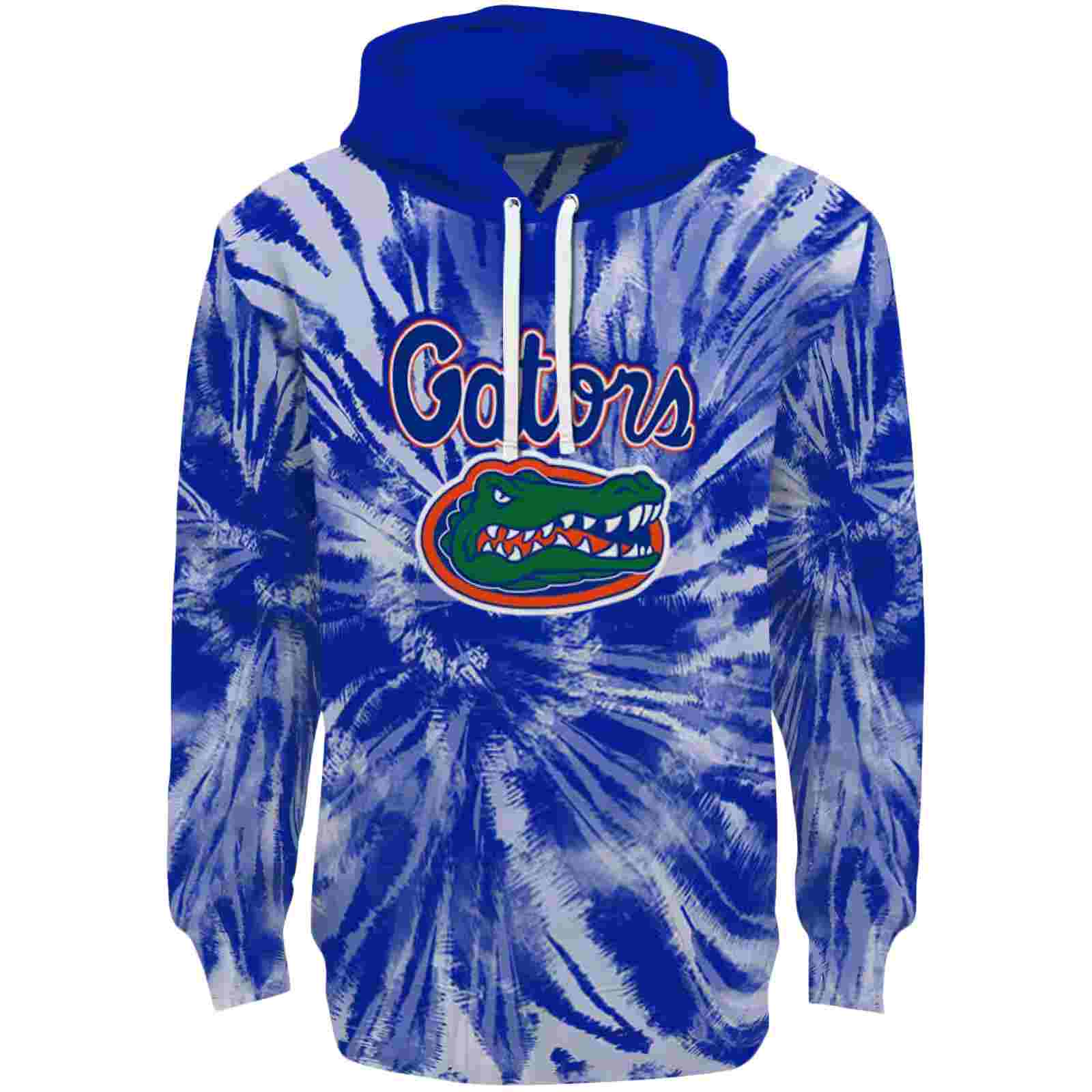 Florida Gators Tie Dye Pattern Blue Hoodie