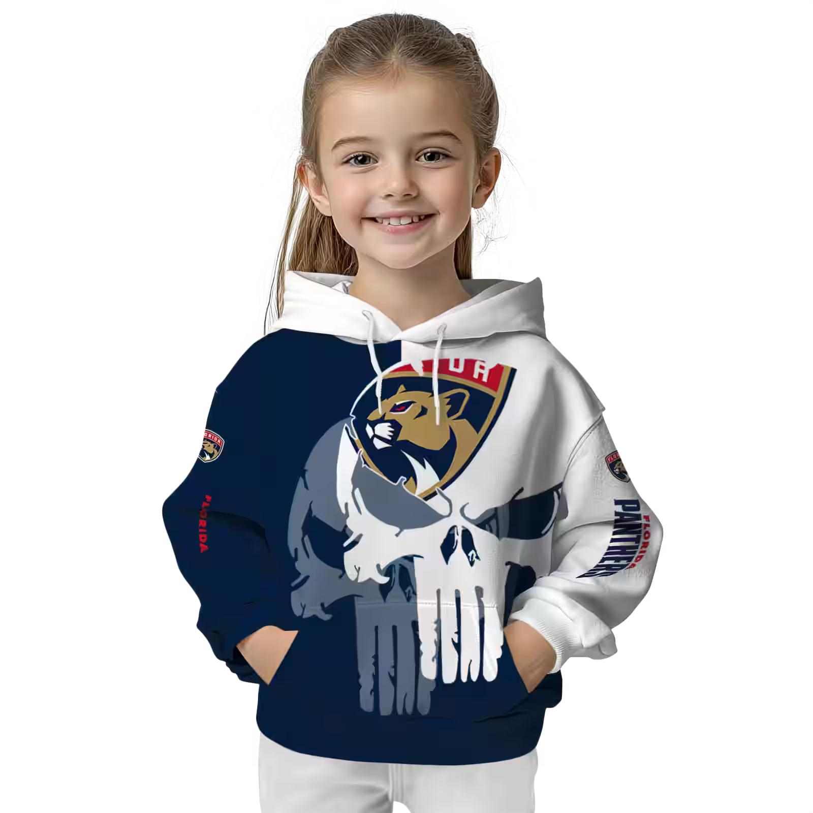 florida panthers graphic punisher red white hoodie top rated