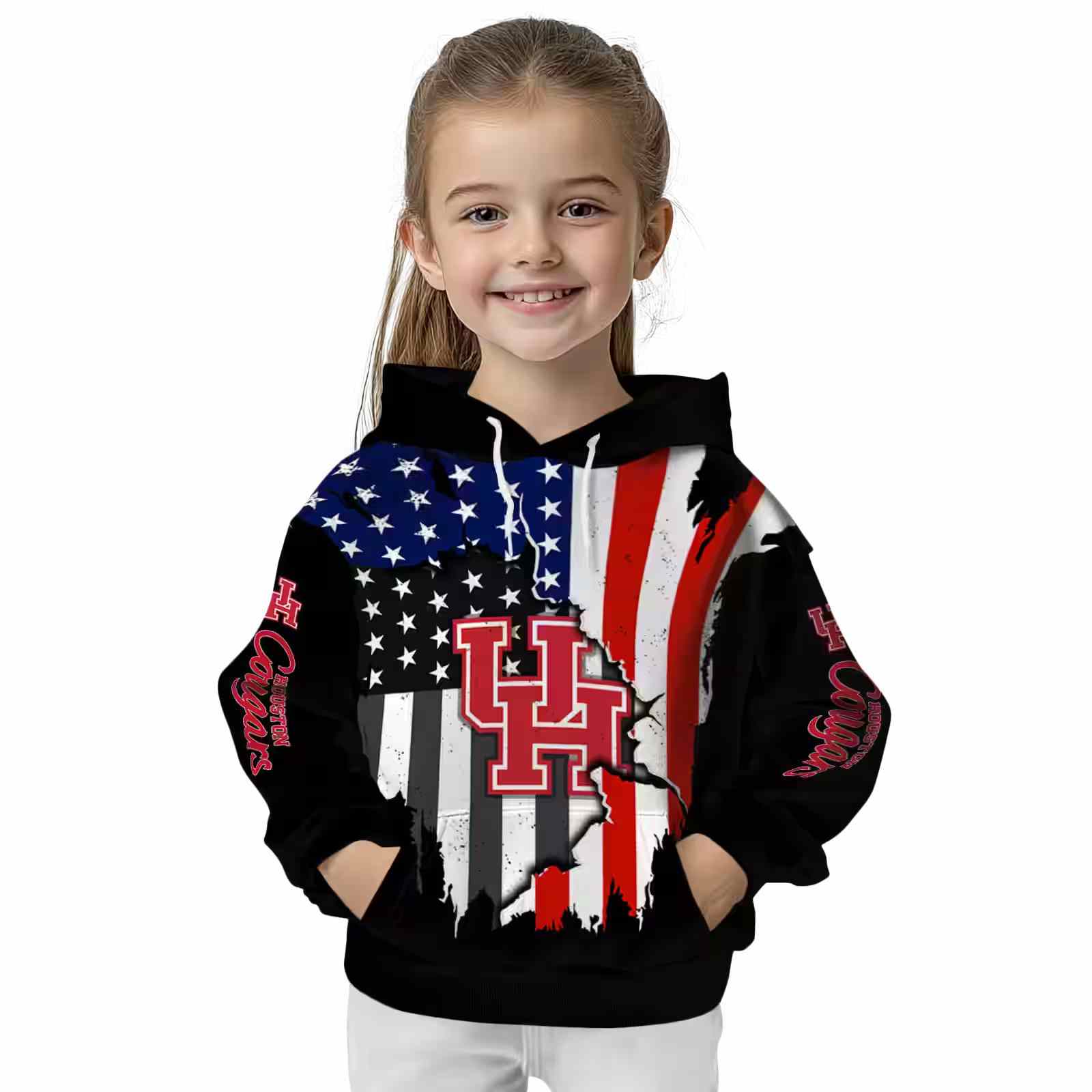 houston cougars american pride black hoodie top rated