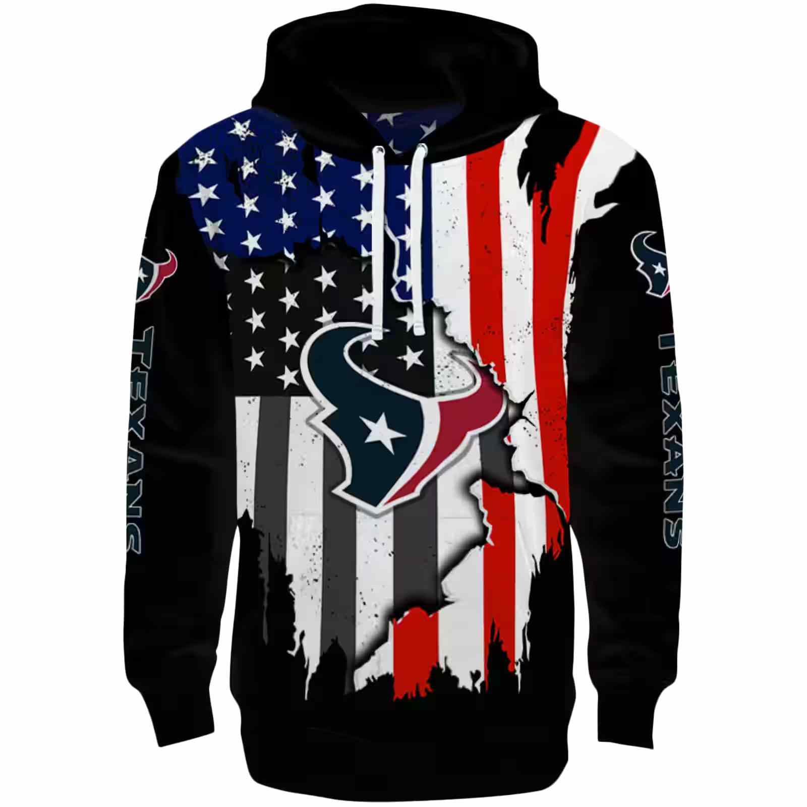 Houston Texans American Pride Black Hoodie