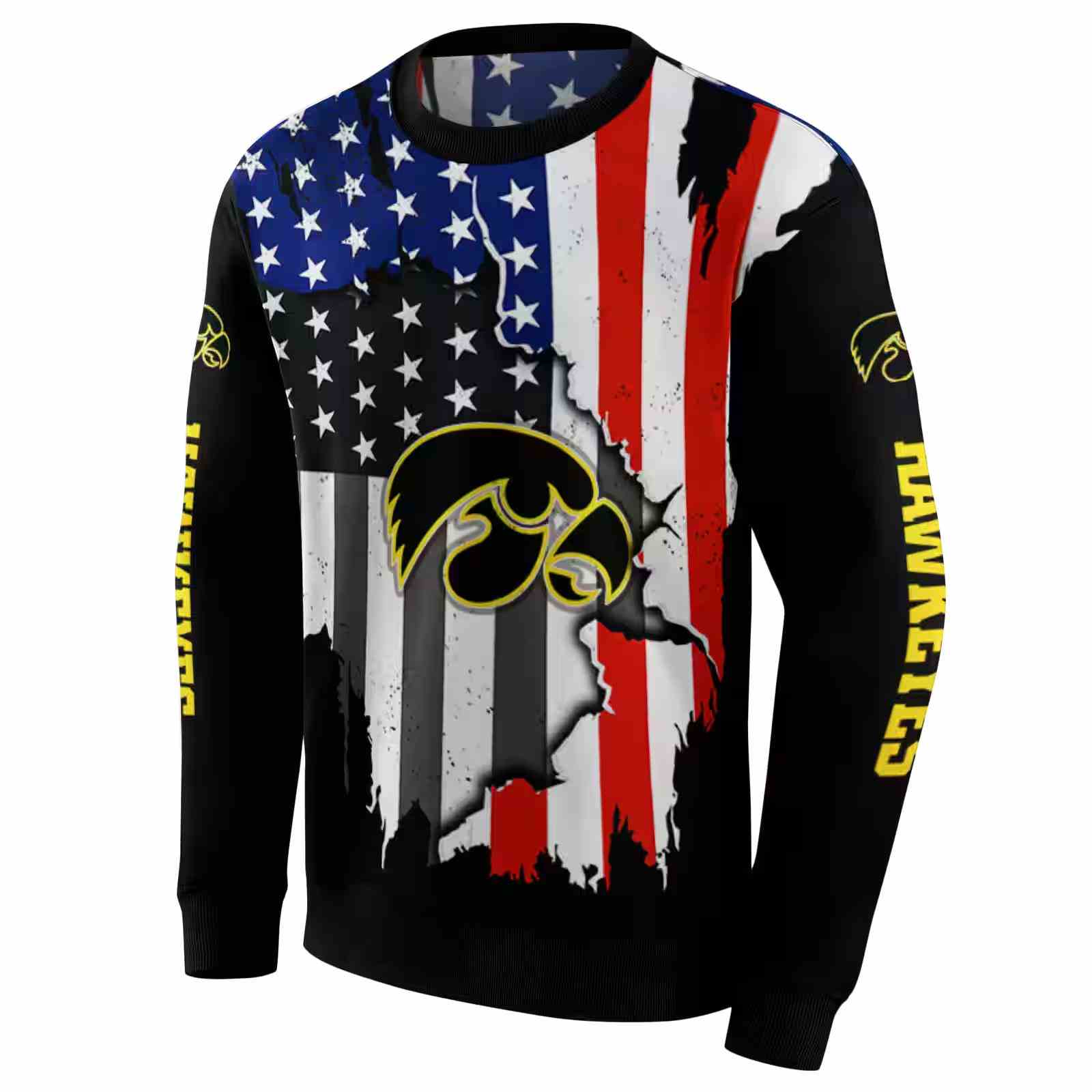 iowa hawkeyes american pride black hoodie new arrival