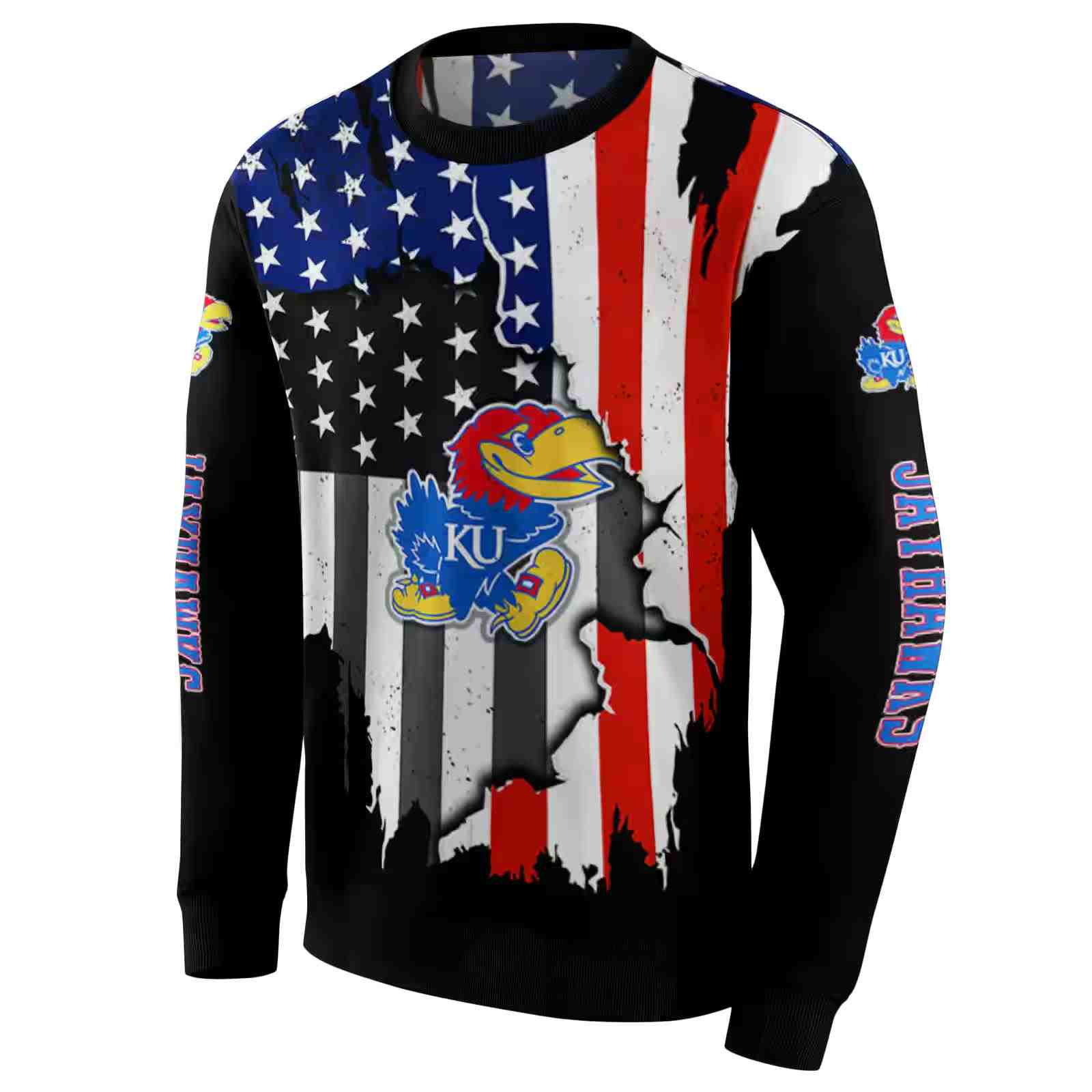 kansas jayhawks american pride black hoodie new arrival