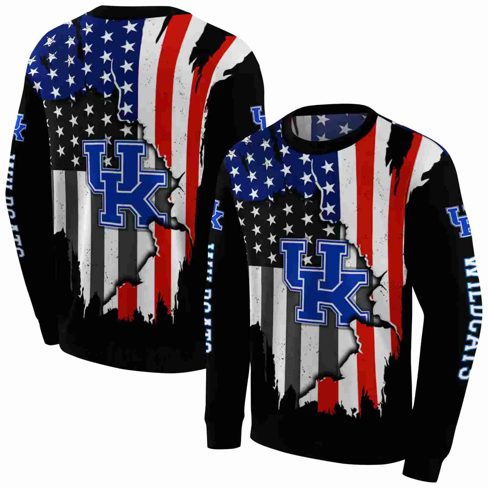 kentucky wildcats american pride black hoodie premium grade