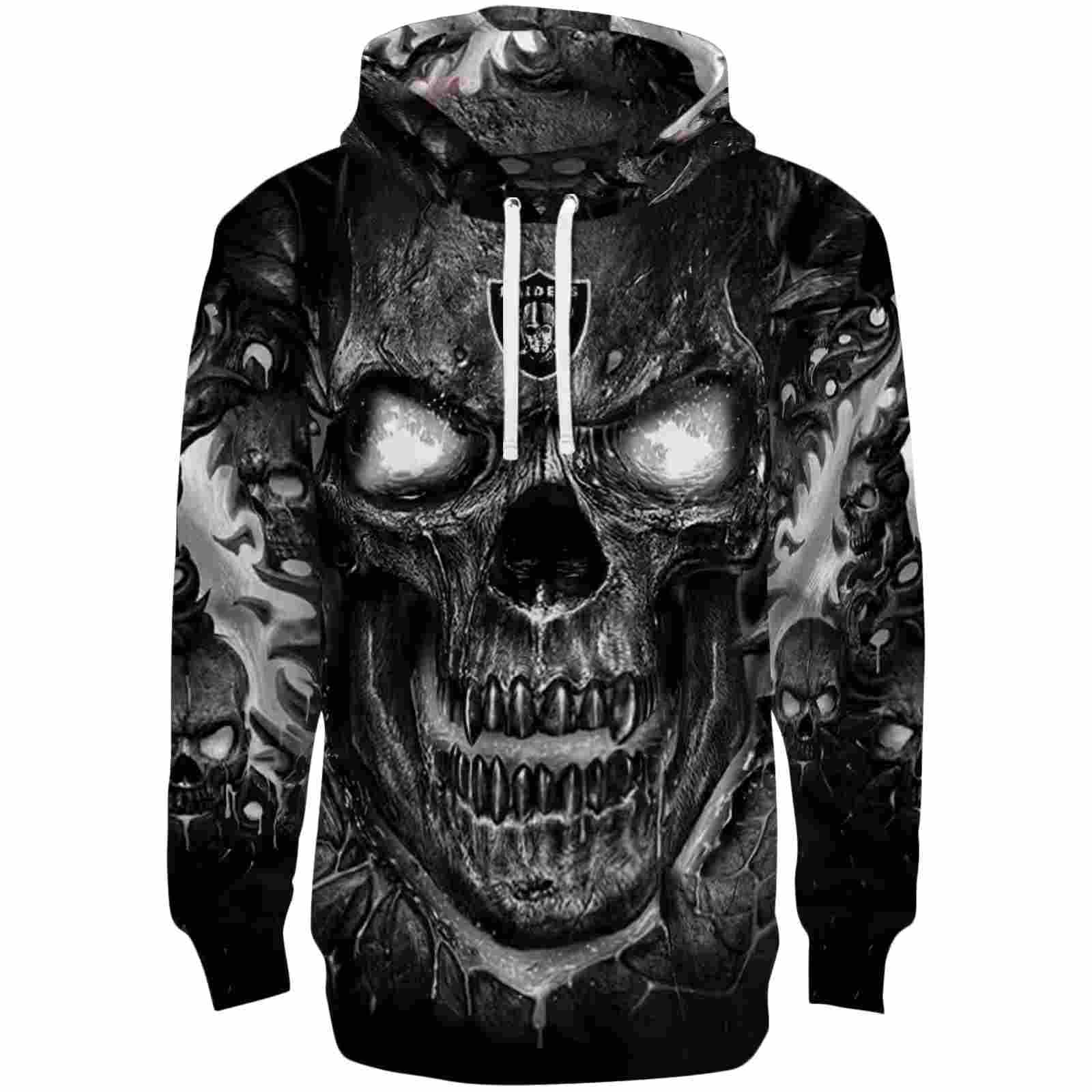 Las Vegas Raiders Demonic Skull Black Hoodie