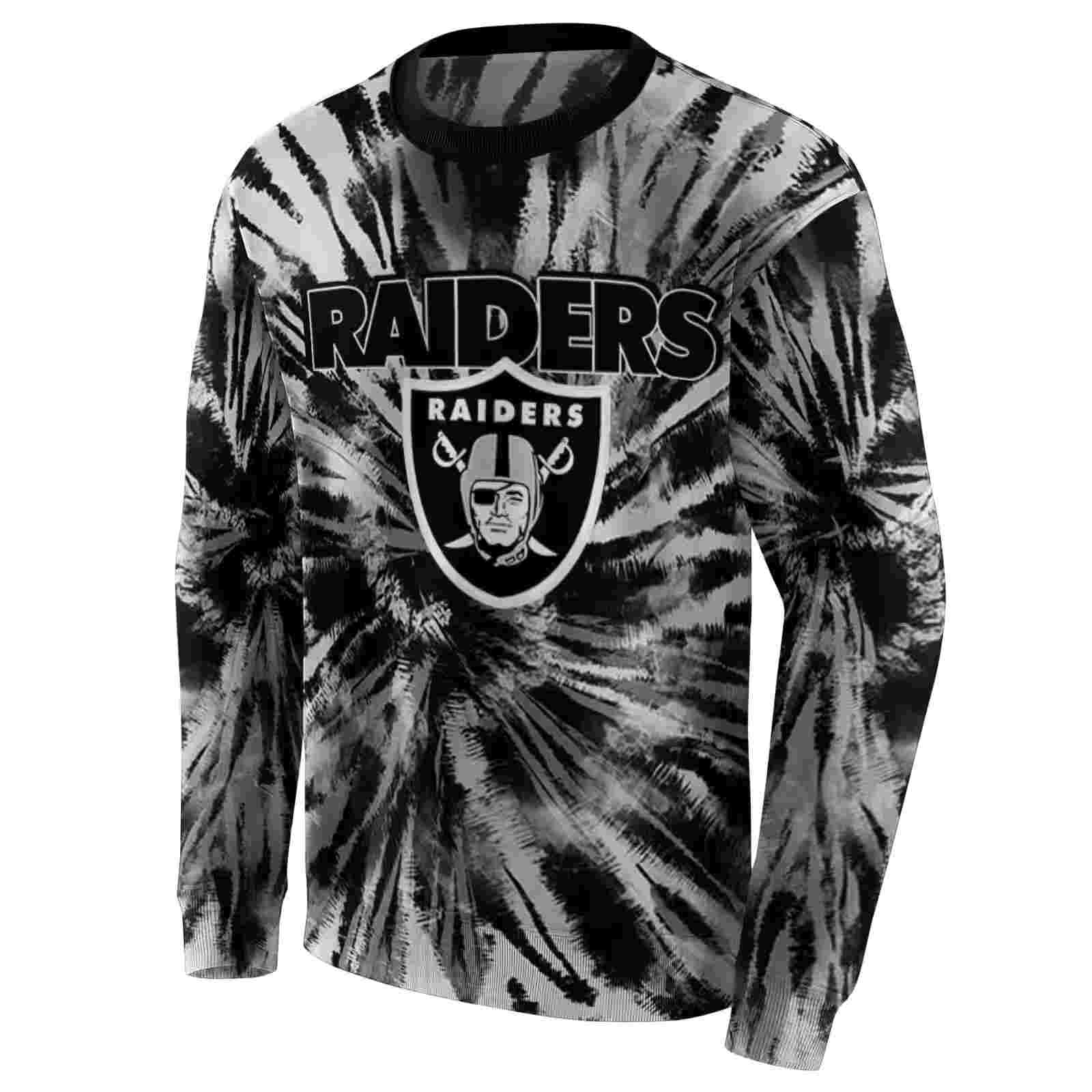 las vegas raiders tie dye pattern black hoodie new arrival