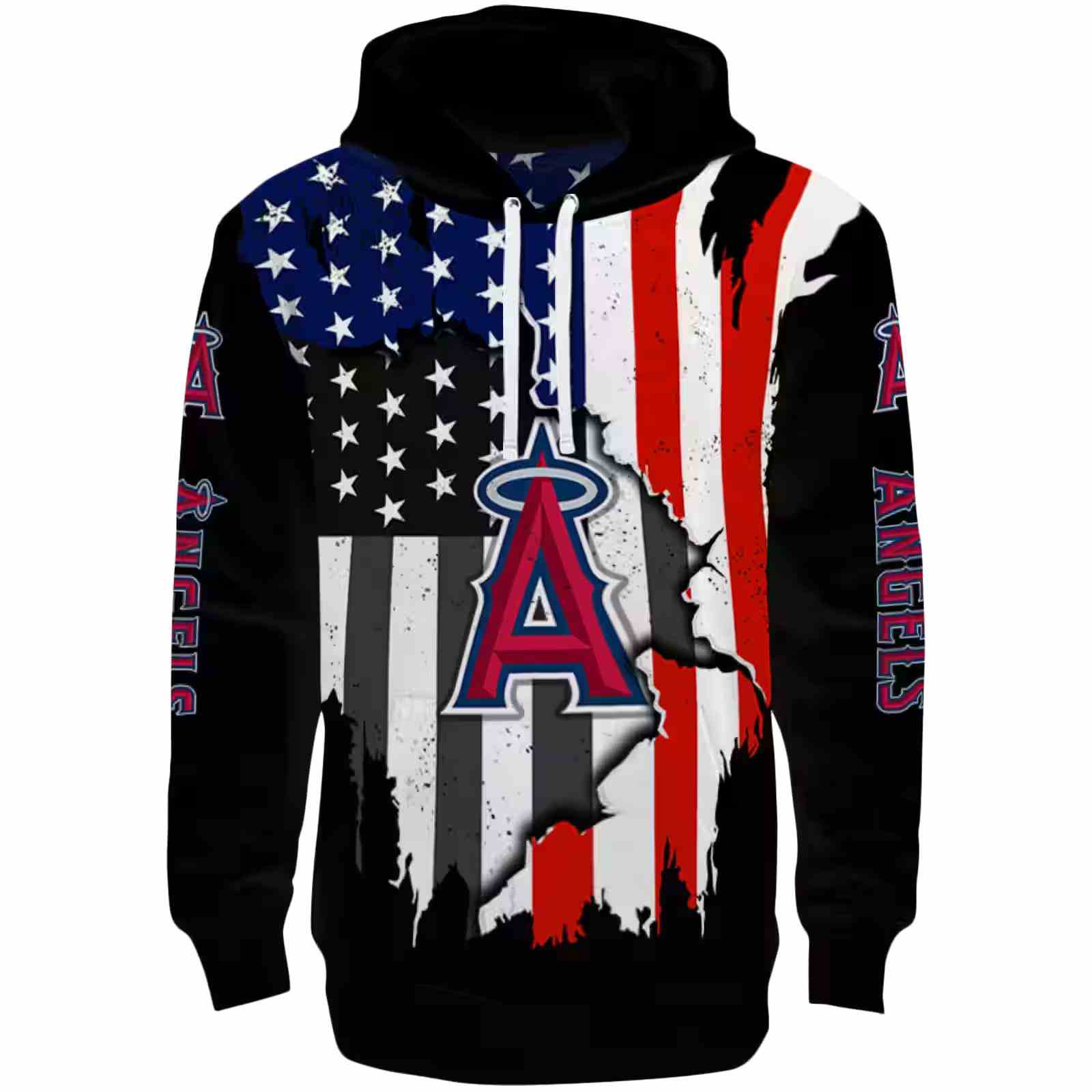 Los Angeles Angels American Pride Black Hoodie