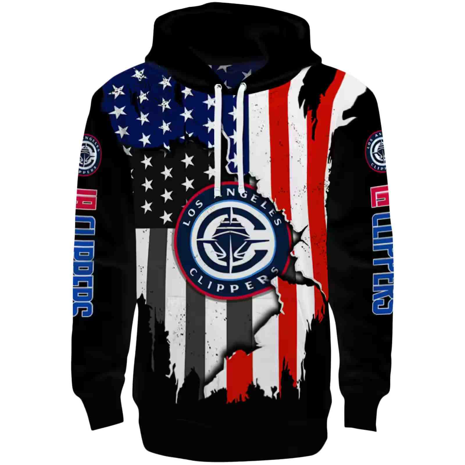 Los Angeles Clippers American Pride Black Hoodie