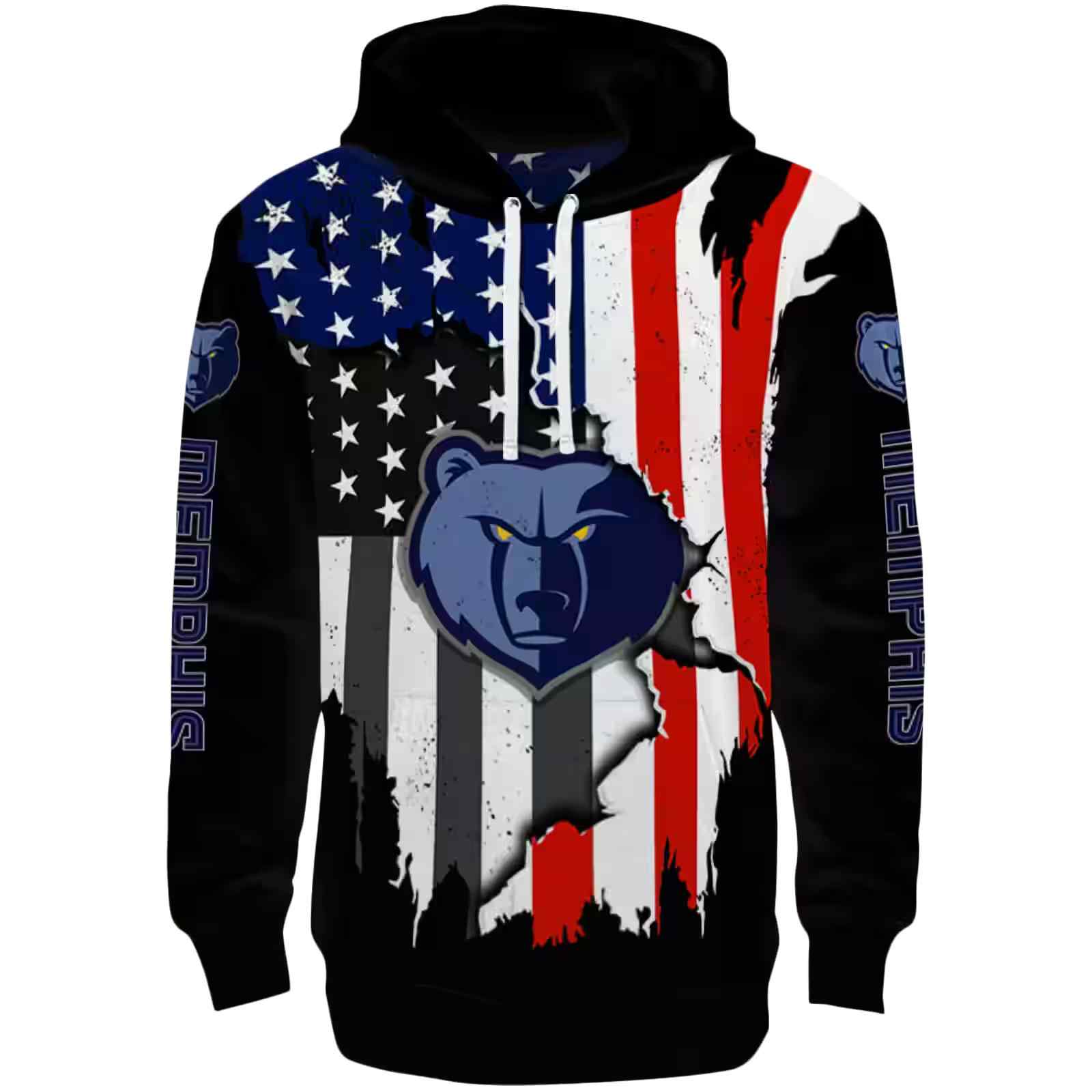 Memphis Grizzlies American Pride Black Hoodie