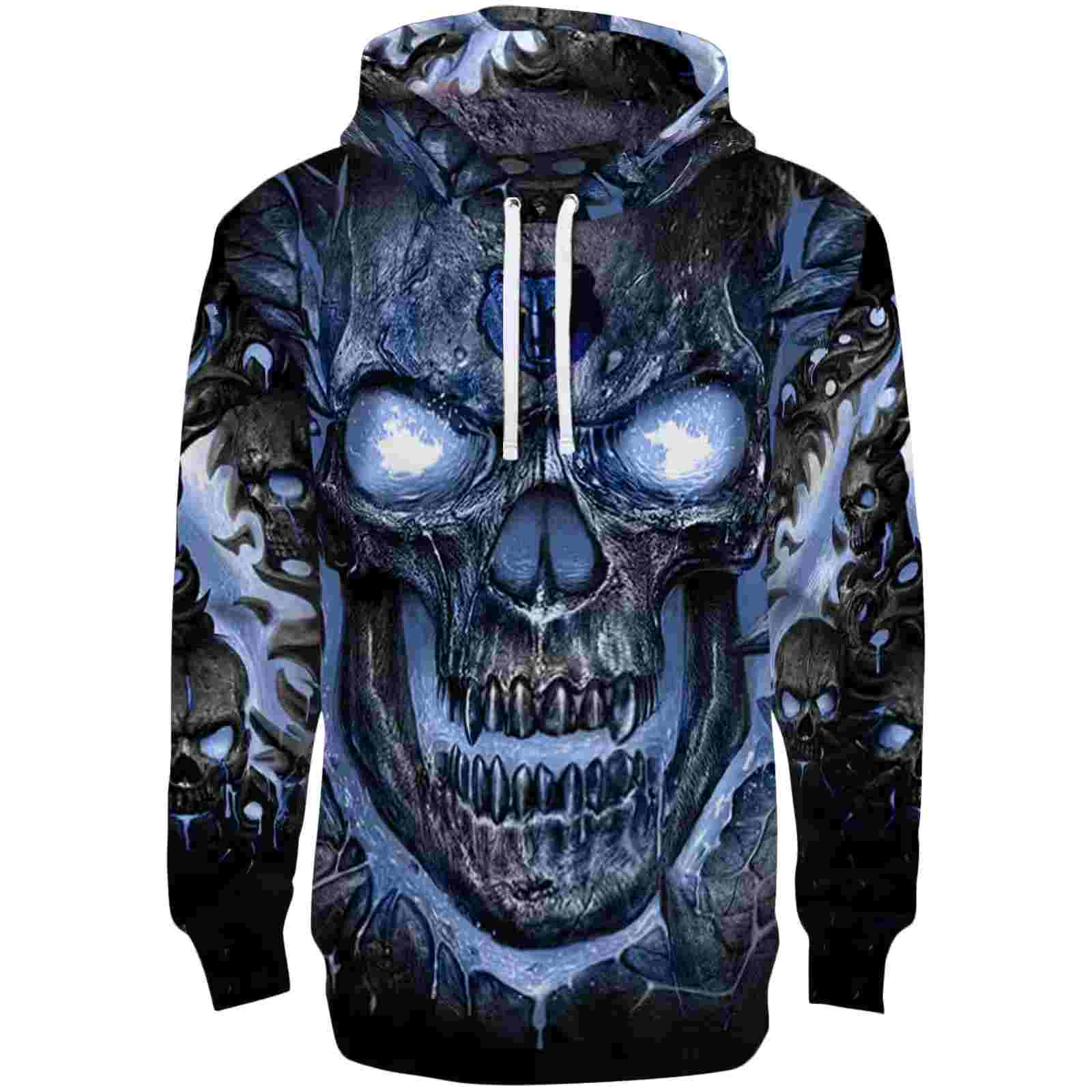 Memphis Grizzlies Demonic Skull Blue Black Hoodie