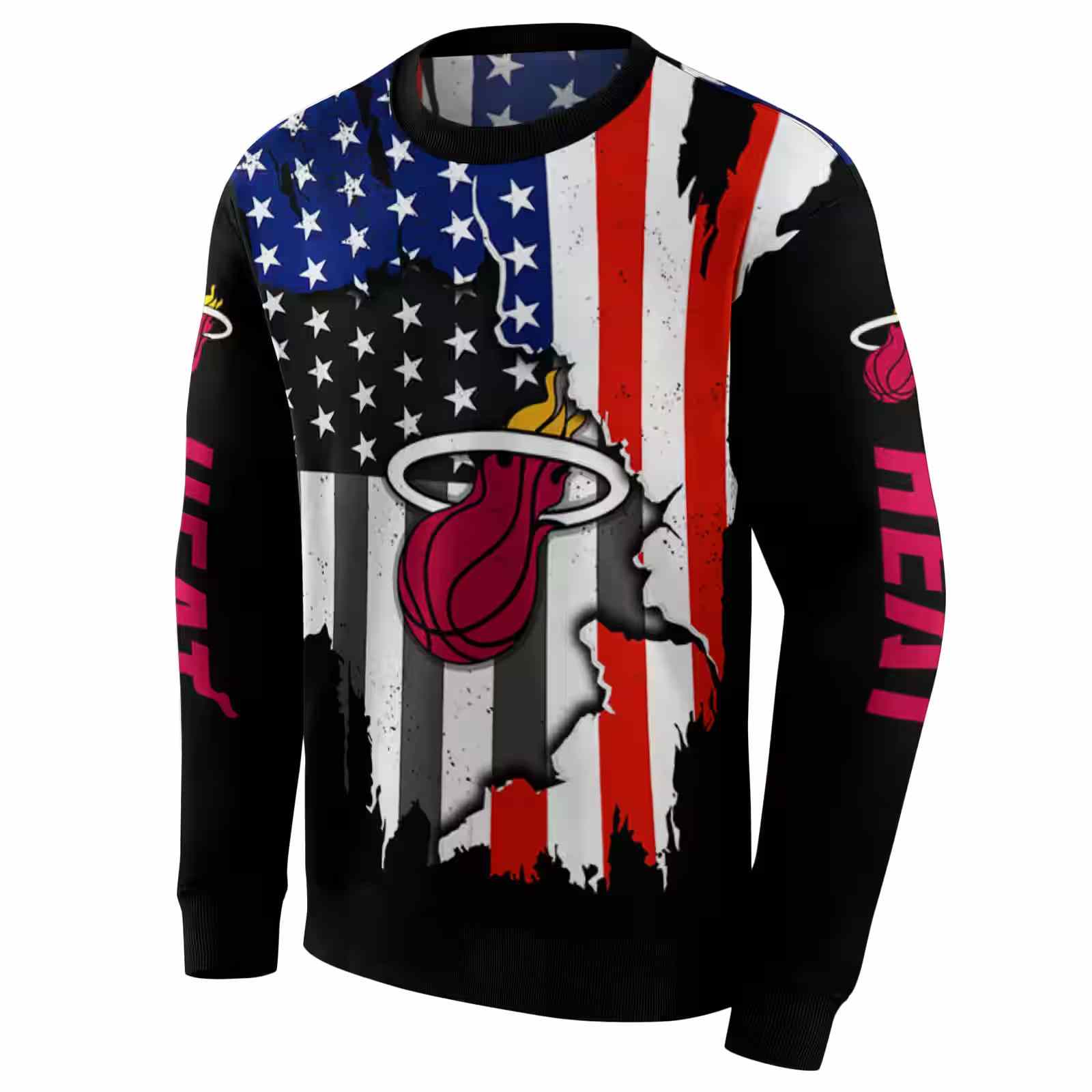 miami heat american pride black hoodie new arrival