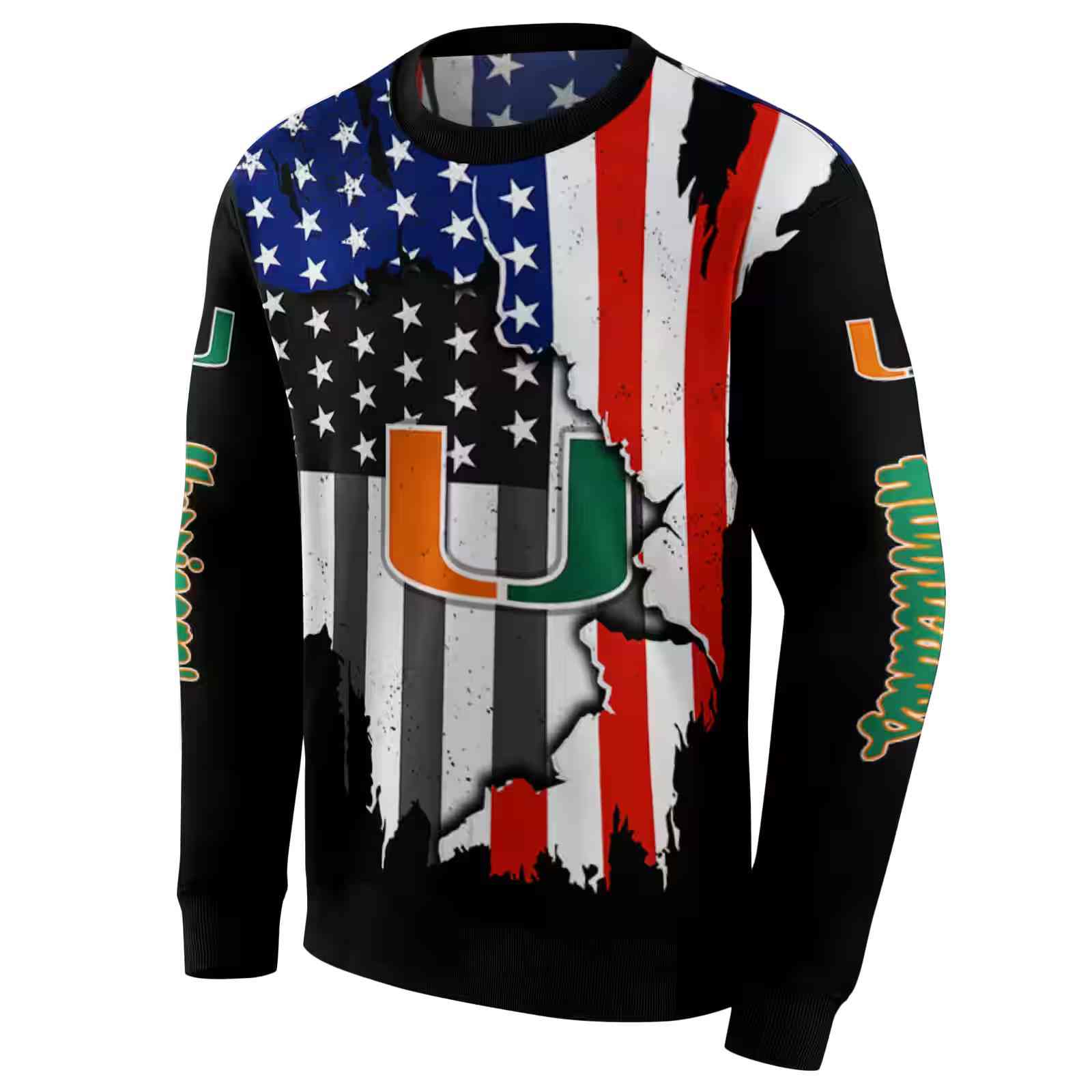 miami hurricanes american pride black hoodie new arrival