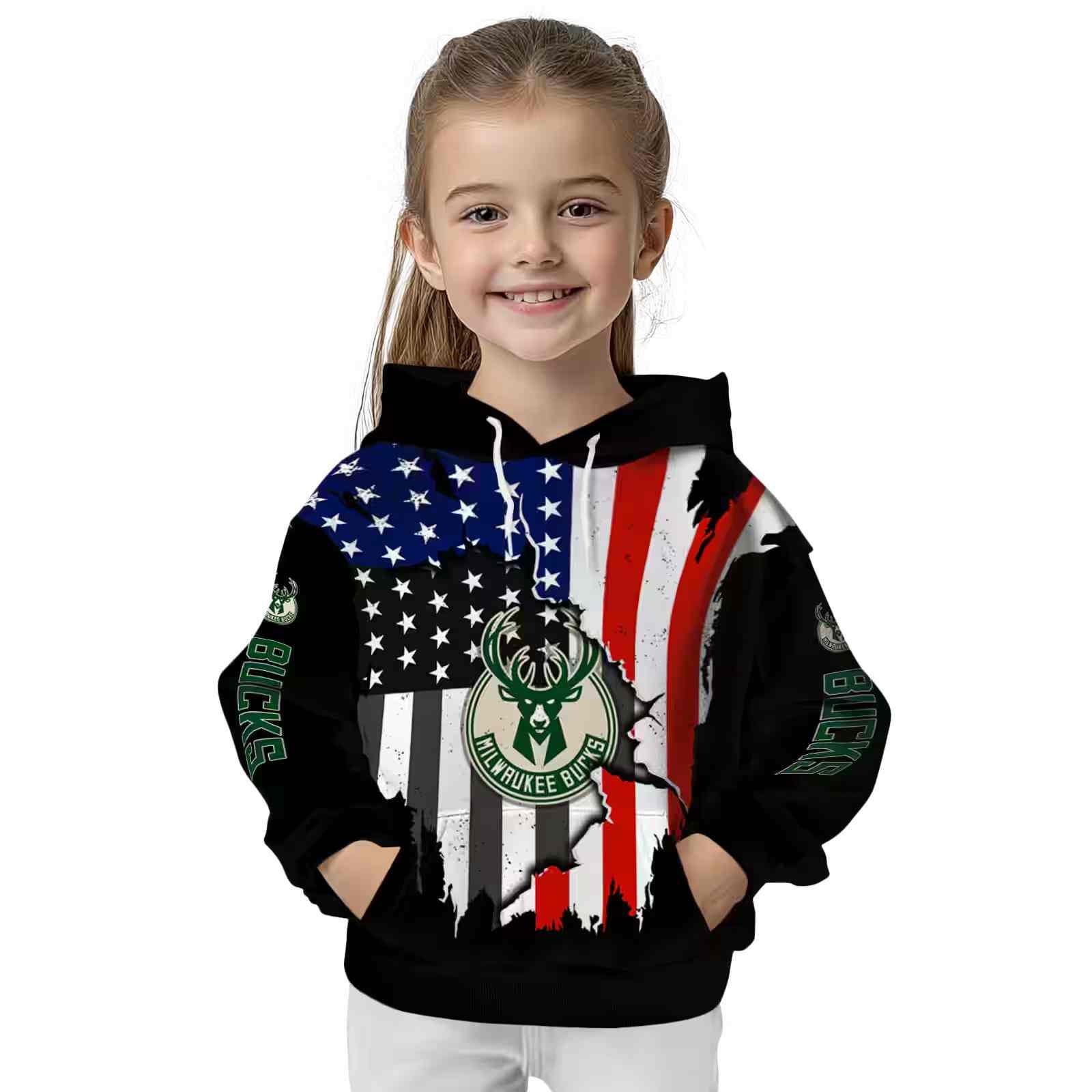 milwaukee bucks american pride black hoodie top rated