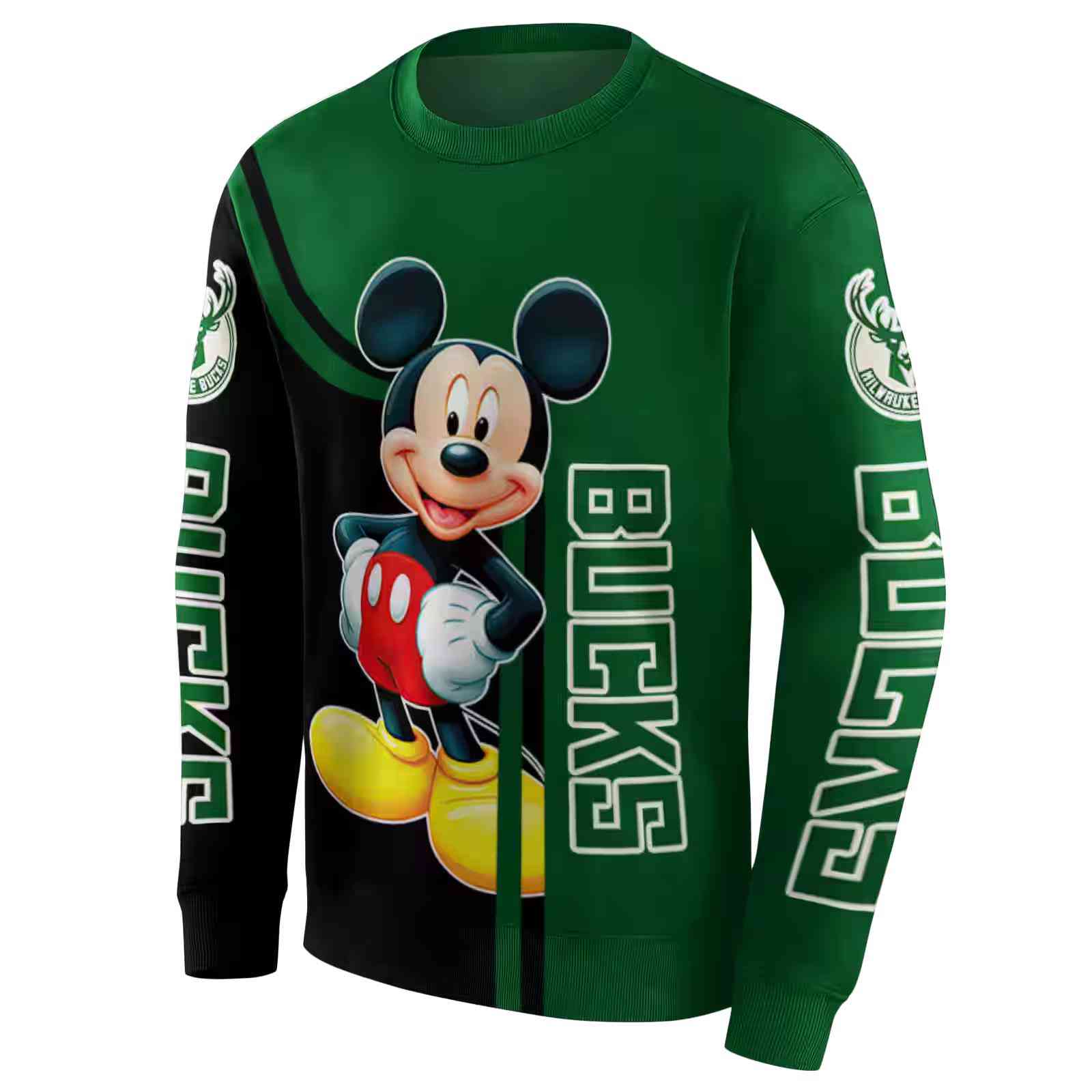 milwaukee bucks mickey mouse green black hoodie new arrival