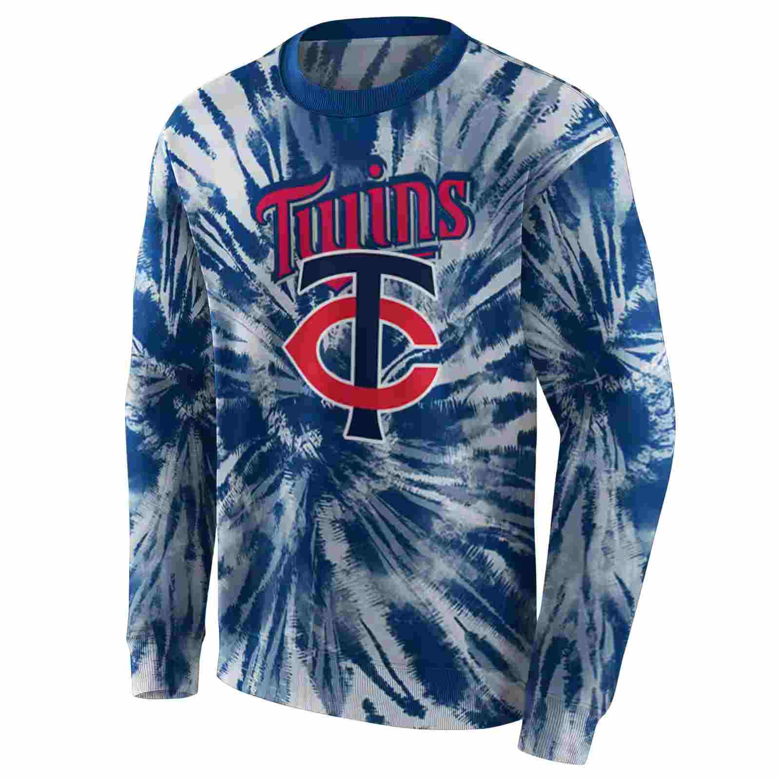 minnesota twins tie dye pattern navy hoodie new arrival