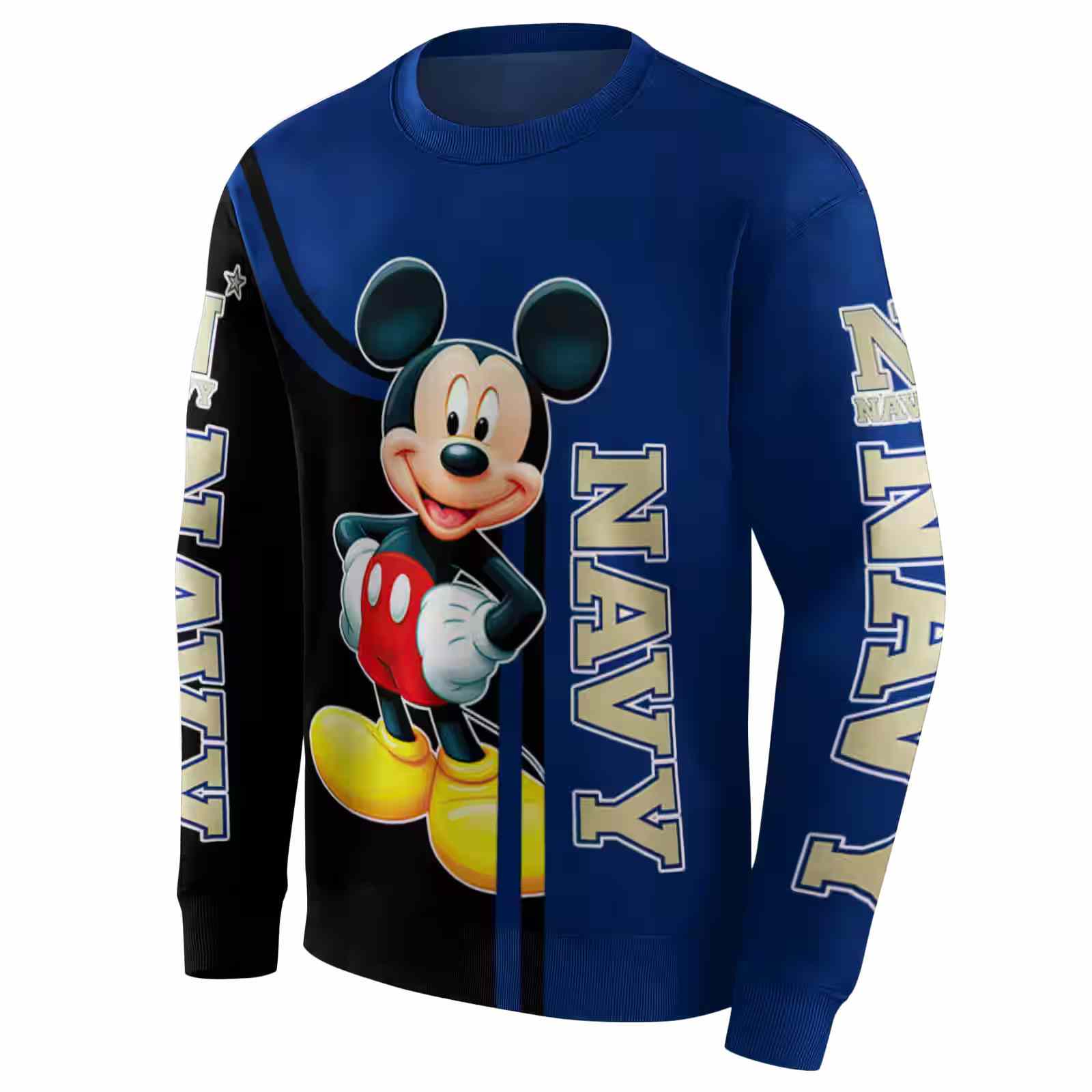 navy midshipmen mickey mouse blue black hoodie new arrival