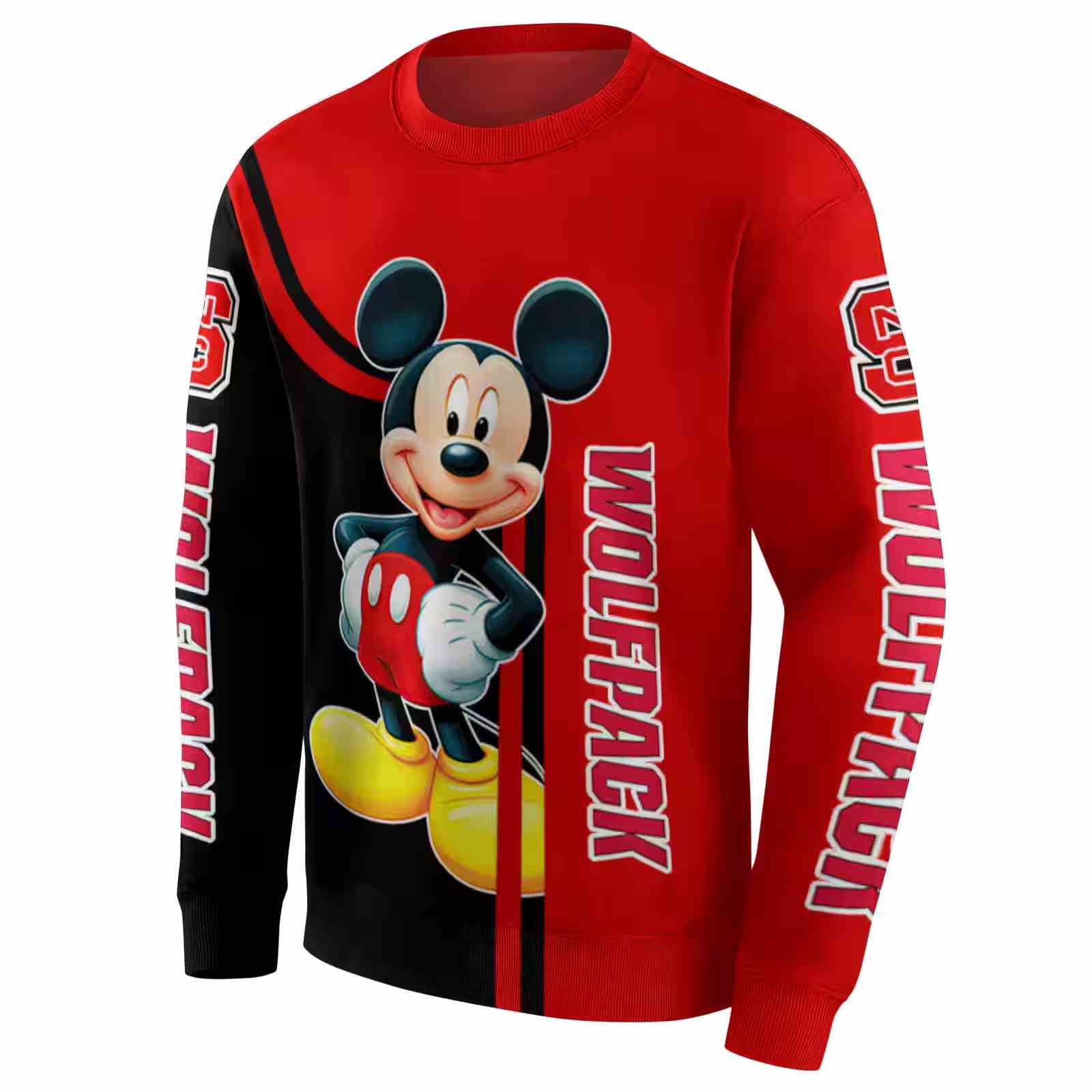 nc state wolfpack mickey mouse red black hoodie new arrival