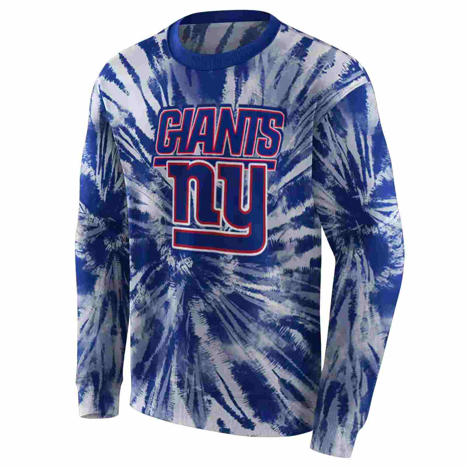 new york giants tie dye pattern blue hoodie new arrival