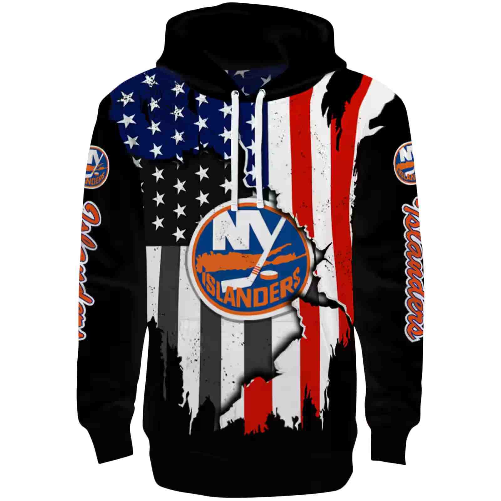 New York Islanders American Pride Black Hoodie