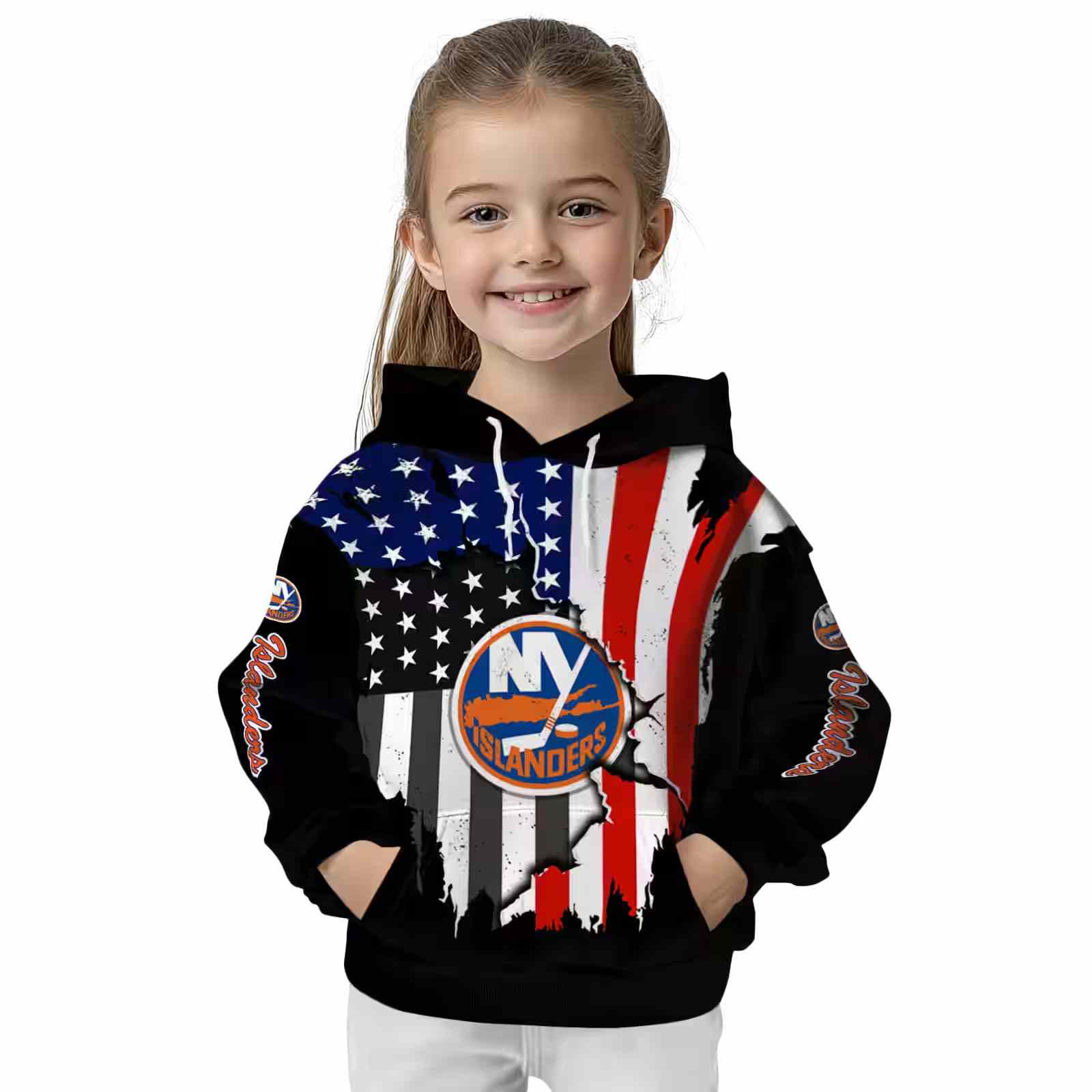 new york islanders american pride black hoodie top rated