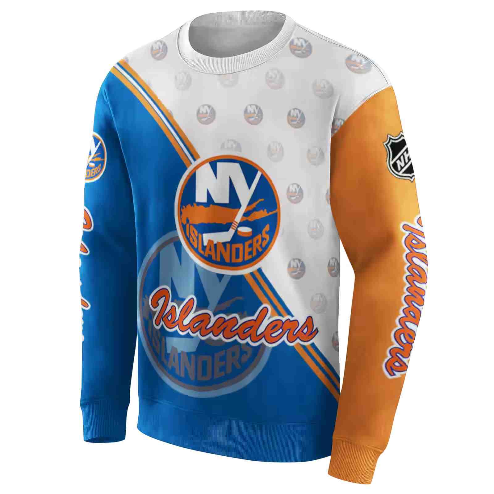 new york islanders diagonal stripe blue white hoodie new arrival