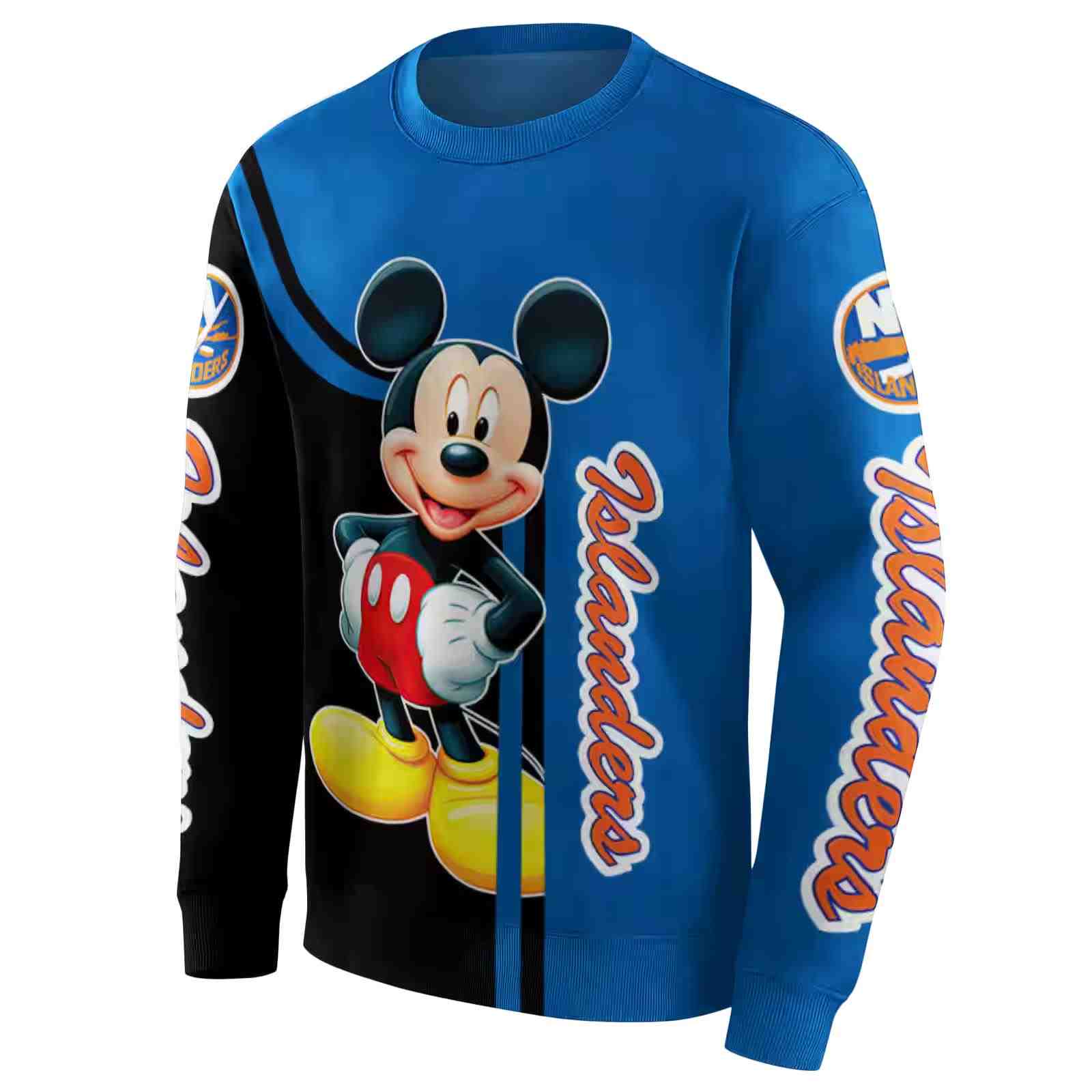 new york islanders mickey mouse blue black hoodie new arrival