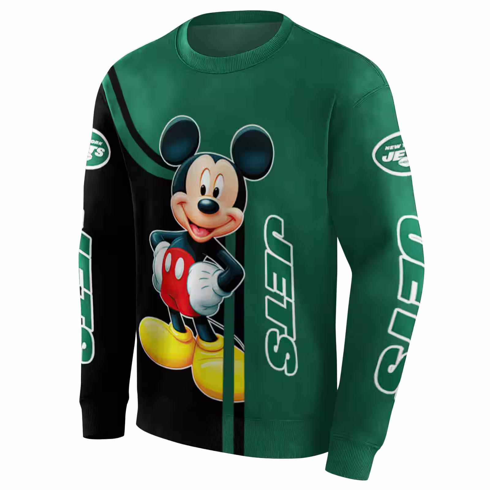 new york jets mickey mouse green black hoodie new arrival