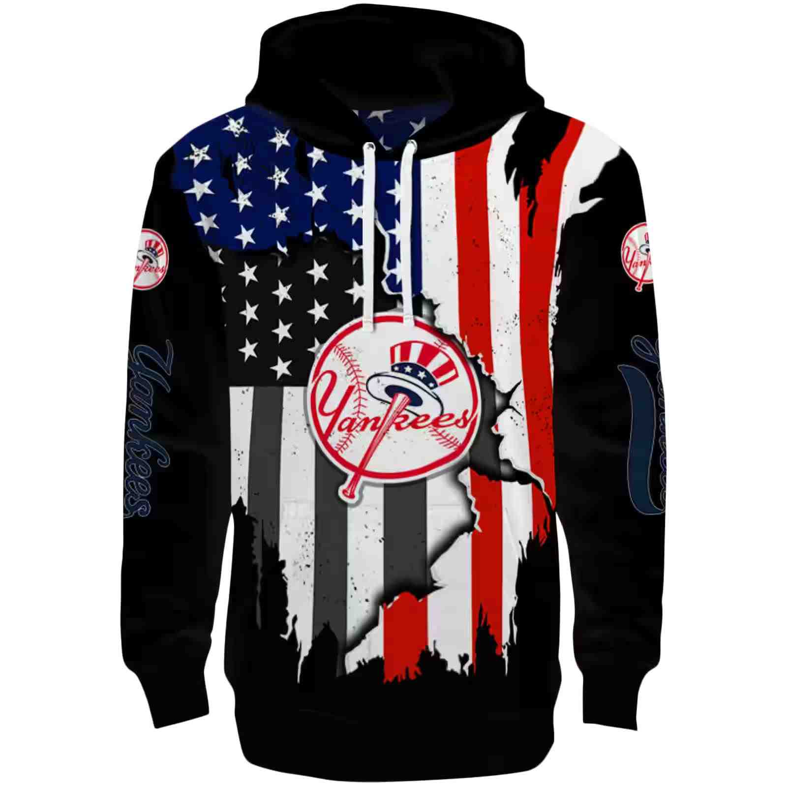 New York Yankees American Pride Black Hoodie