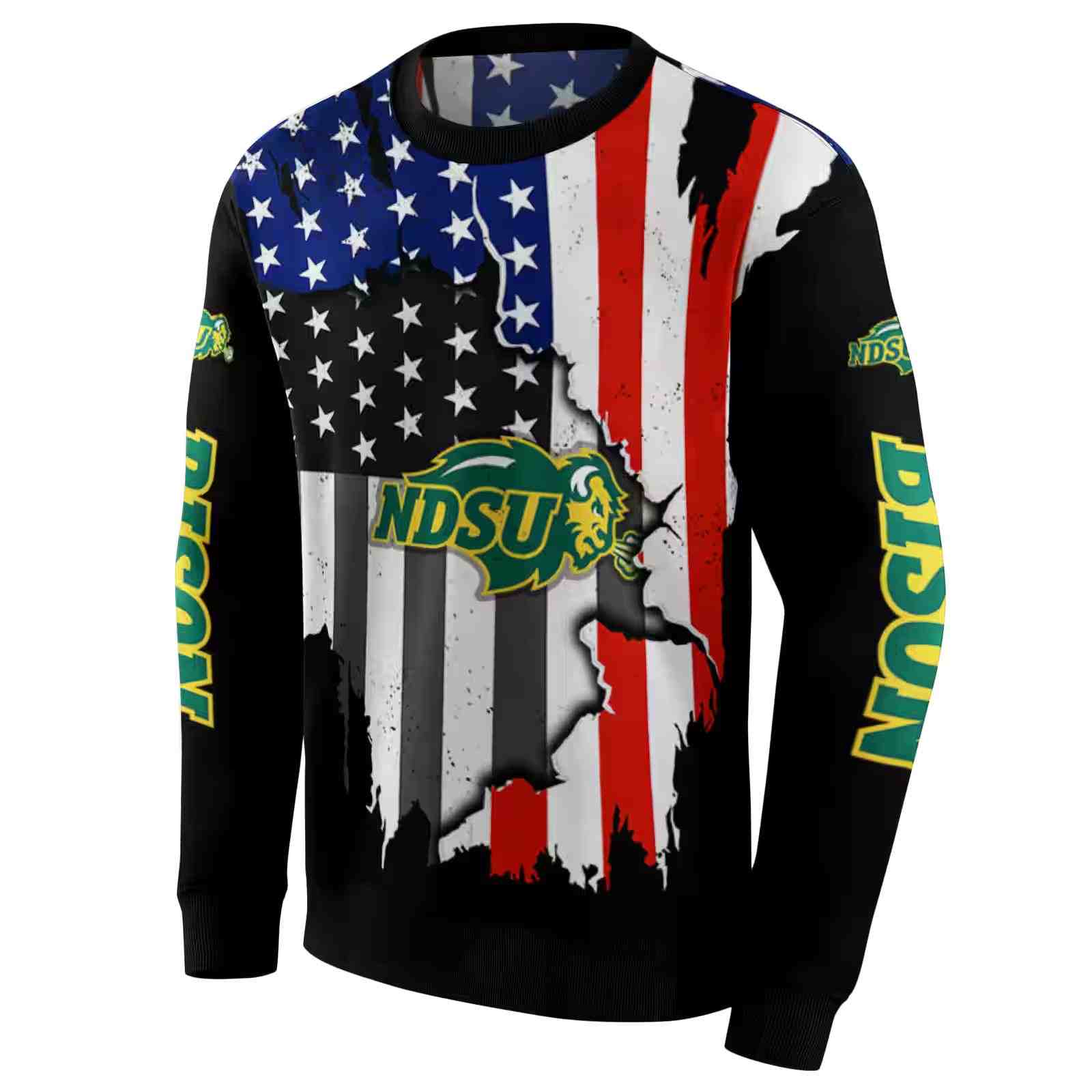 north dakota state bison american pride black hoodie new arrival